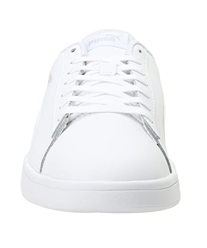 PUMA Unisex Puma Smash v2 L Low-Top, Puma White-Puma White, 43 EU