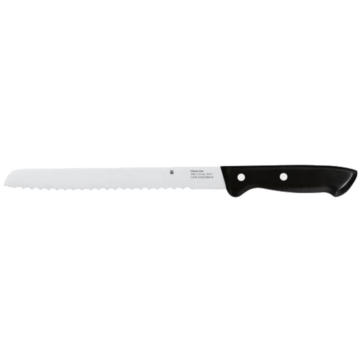 WMF Classic Line Messerblock mit Messerset 6-teilig, bestückt, 5 Messer, Birkenholz-Block, Spezialklingenstahl, natur, schwarz, silber