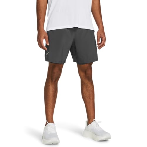 Under Armour Herren UA Launch 7'' 2-in-1 Short, Laufshorts aus leichtem Stretchgewebe, kurze Sporthose mit Innenslip
