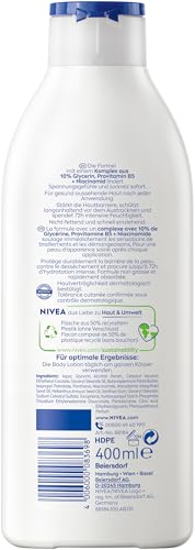 NIVEA Body Lotion Repair & Care, Lotion für sehr trockene Haut & zur Linderung von Spannungsgefühlen, Körperlotion mit Glycerin, Niacinamid & Provitamin B5 (400 ml)