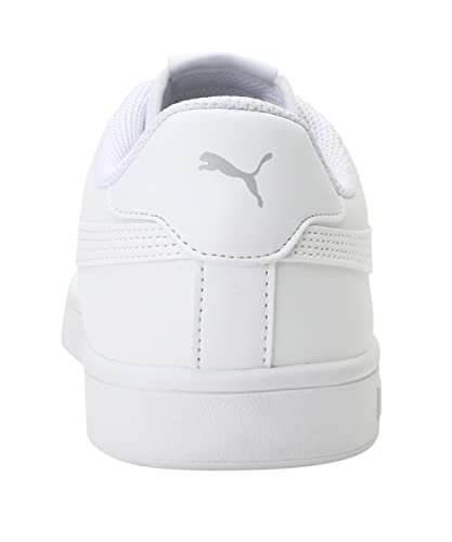 PUMA Unisex Puma Smash v2 L Low-Top, Puma White-Puma White, 43 EU