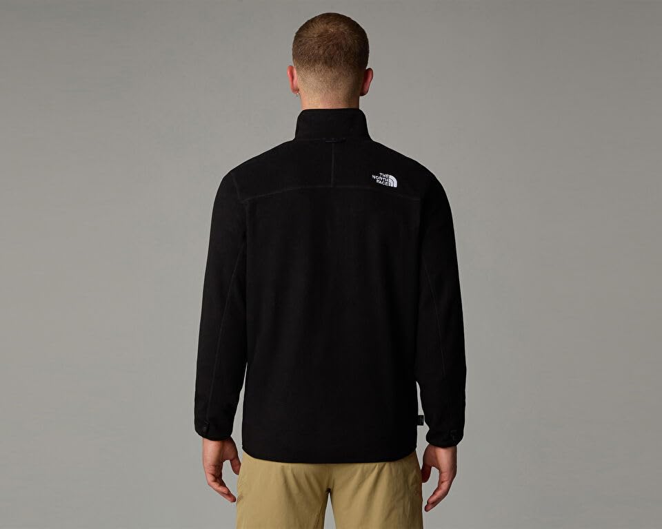 The North Face Herren 100 Glacier Full Zip Fleecejacke, Tnf Black/Npf, S
