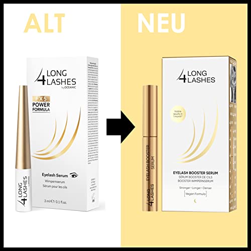 Long4Lashes FX5 - Doppelt POWER Wimpernserum | New Formula | VEGAN | Eyelash Serum 3ml+3ml Sparset | atemberaubendes Wunderserum im Doppelpack