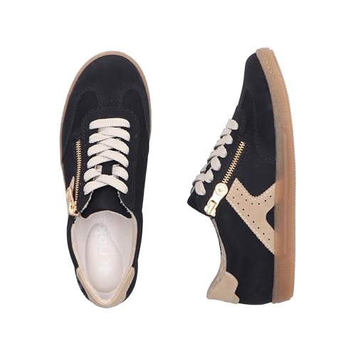 Rieker Damen L9700 Sneaker Low, Schwarz, 41 EU