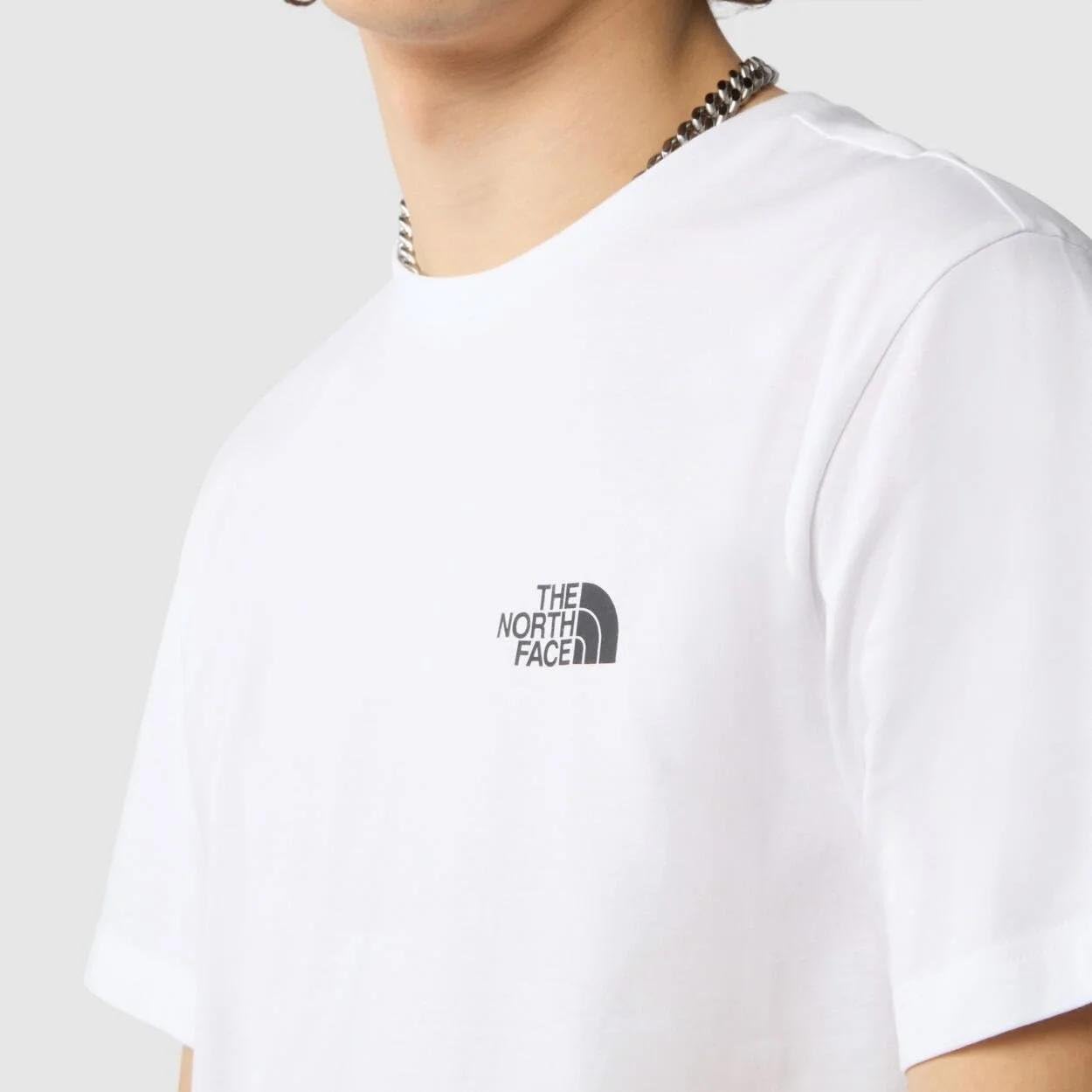 THE NORTH FACE NF0A87NGFN4 M S/S Simple Dome Tee T-Shirt Herren TNF White Größe L