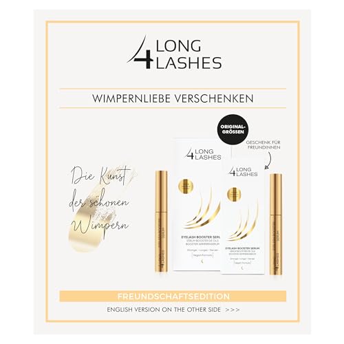 Long4Lashes FX5 - Doppelt POWER Wimpernserum | New Formula | VEGAN | Eyelash Serum 3ml+3ml Sparset | atemberaubendes Wunderserum im Doppelpack