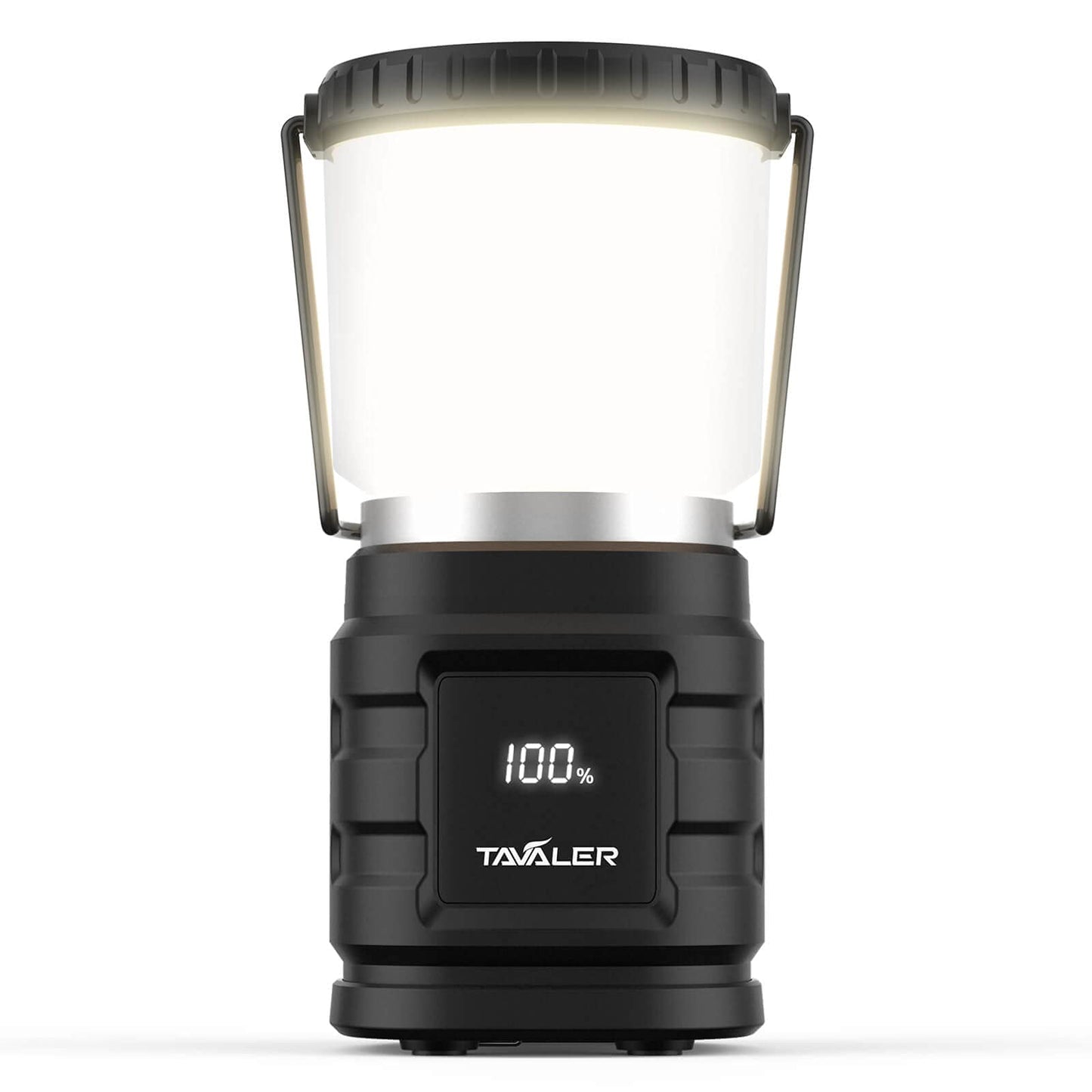 Tavaler Camping Laterne 8000 mAh Akku USB C Aufladbar Campinglampe mit LED Batterieanzeige Bildschirm Camping Licht IP65 Wasserdicht Campingleuchte für Wandern Outdoor, Notfall, Power Bank