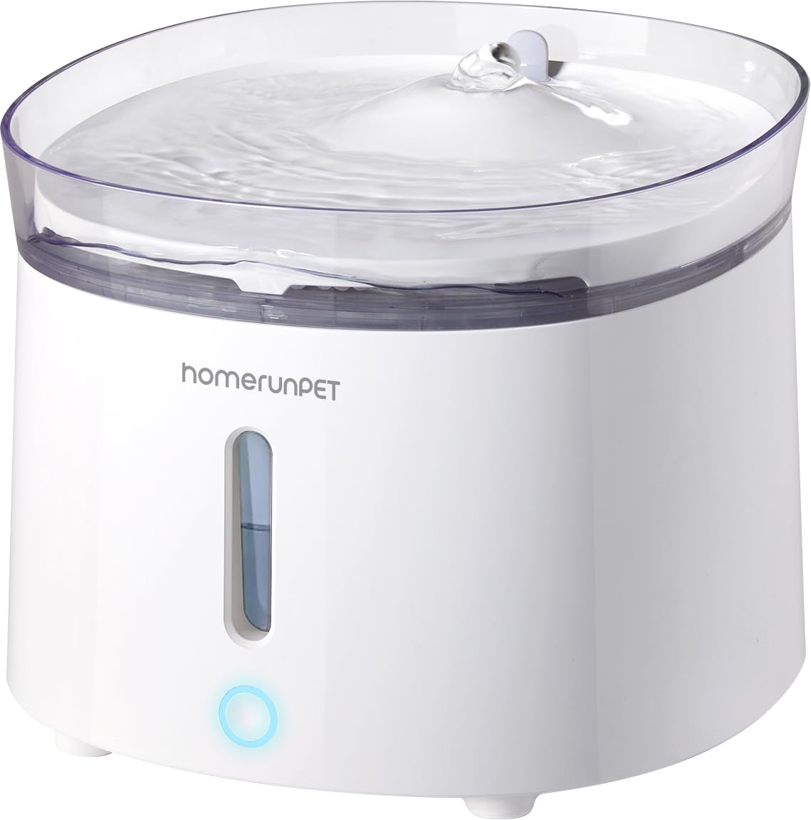 Homerunpet Katzenbrunnen mit Super leiser Kabelloser Pumpe, BPA-freier Trinkbrunnen für Katze, Leicht zu Reinigender Wasserbrunnen mit Smart LED und Aktivkohlefilter, Leicht Nachzufüllen, 2L