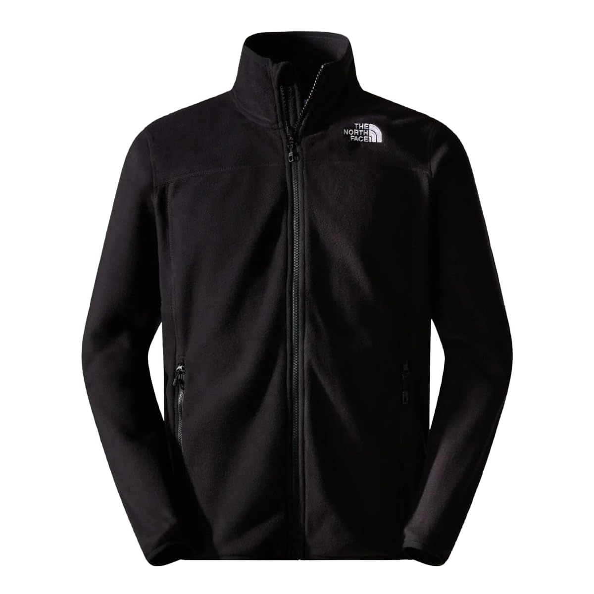 The North Face Herren 100 Glacier Full Zip Fleecejacke, Tnf Black/Npf, S