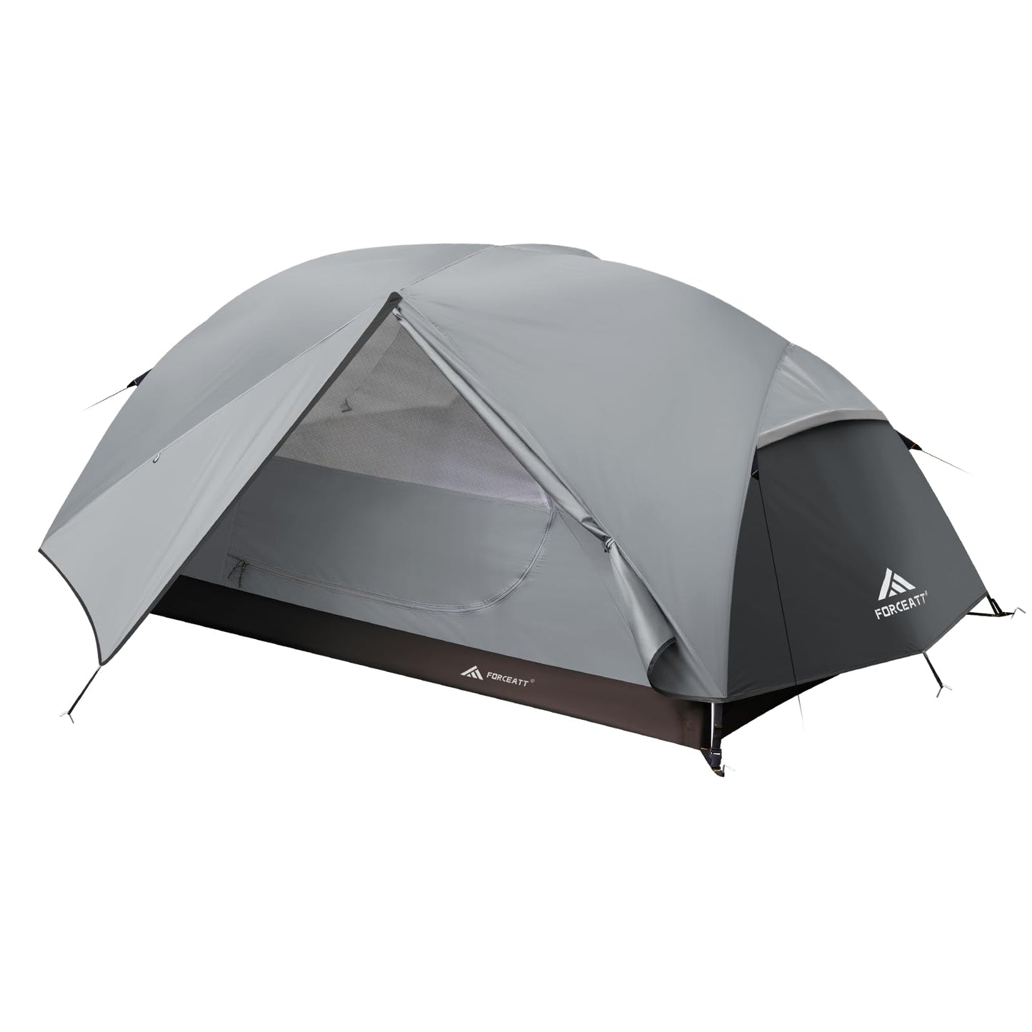 Forceatt Zelt 2 Personen Camping Zelt, 2 Doors Wasserdicht & Winddicht 3-4 Saison Ultraleichte Rucksack Zelt für Trekking, Camping, Outdoor.