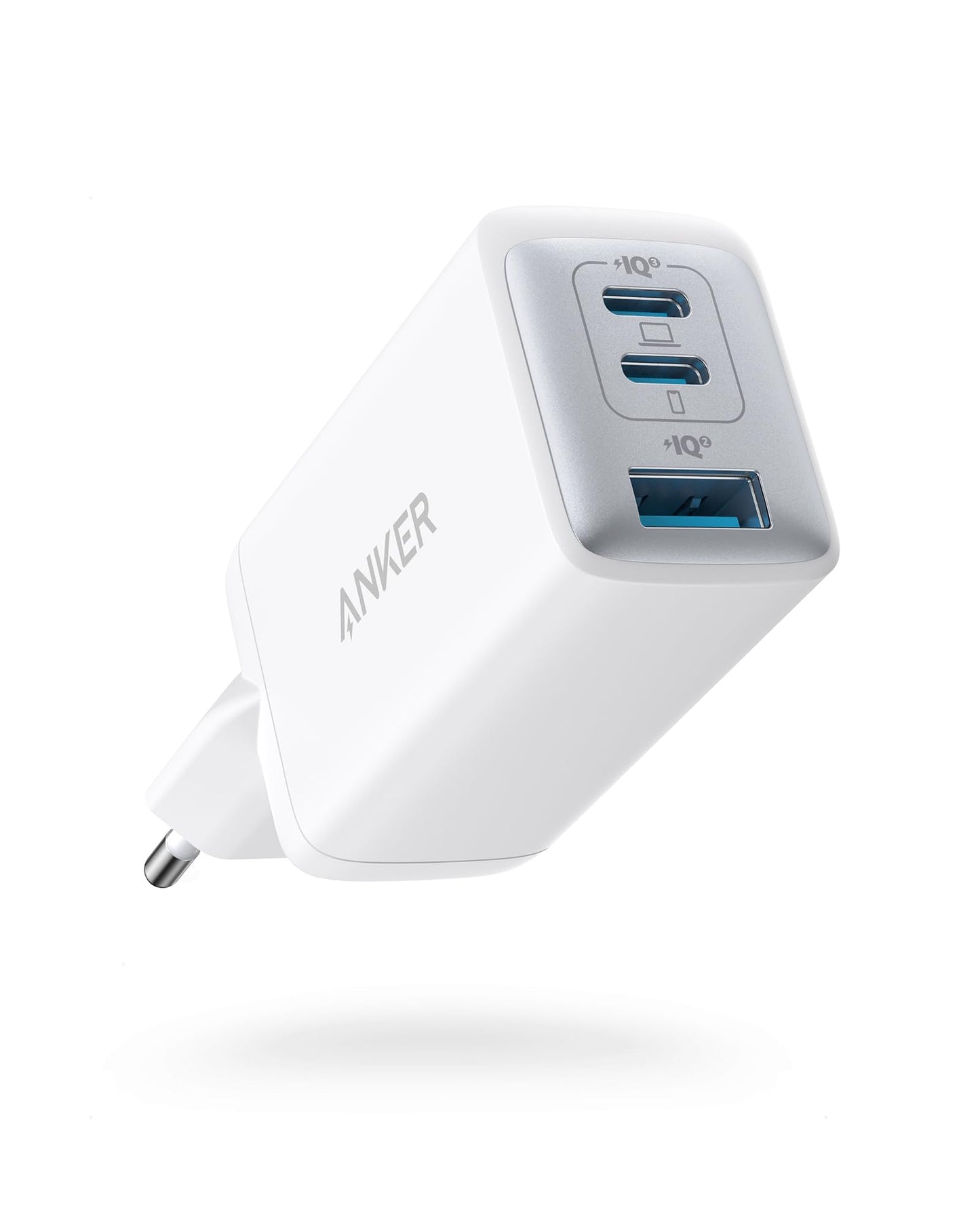 Anker USB C Ladegerät (Nano II 65W) Pod 3-Port PPS Schnellladegerät, iPad Ladegerät, Kompaktes USB-C Netzteil für MacBook Pro, iPad Pro, Galaxy S20, Dell XPS 13, Note 20, iPhone 16/15, Pixel
