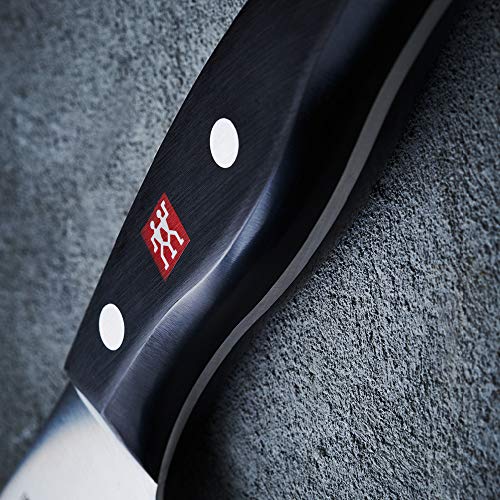 ZWILLING Twin Pollux Chinesisches Kochmesser, Klingenlänge: 18,5 cm, Rostfreier Spezialstahl/Kunststoff-Griff im Nietendesign, Schwarz
