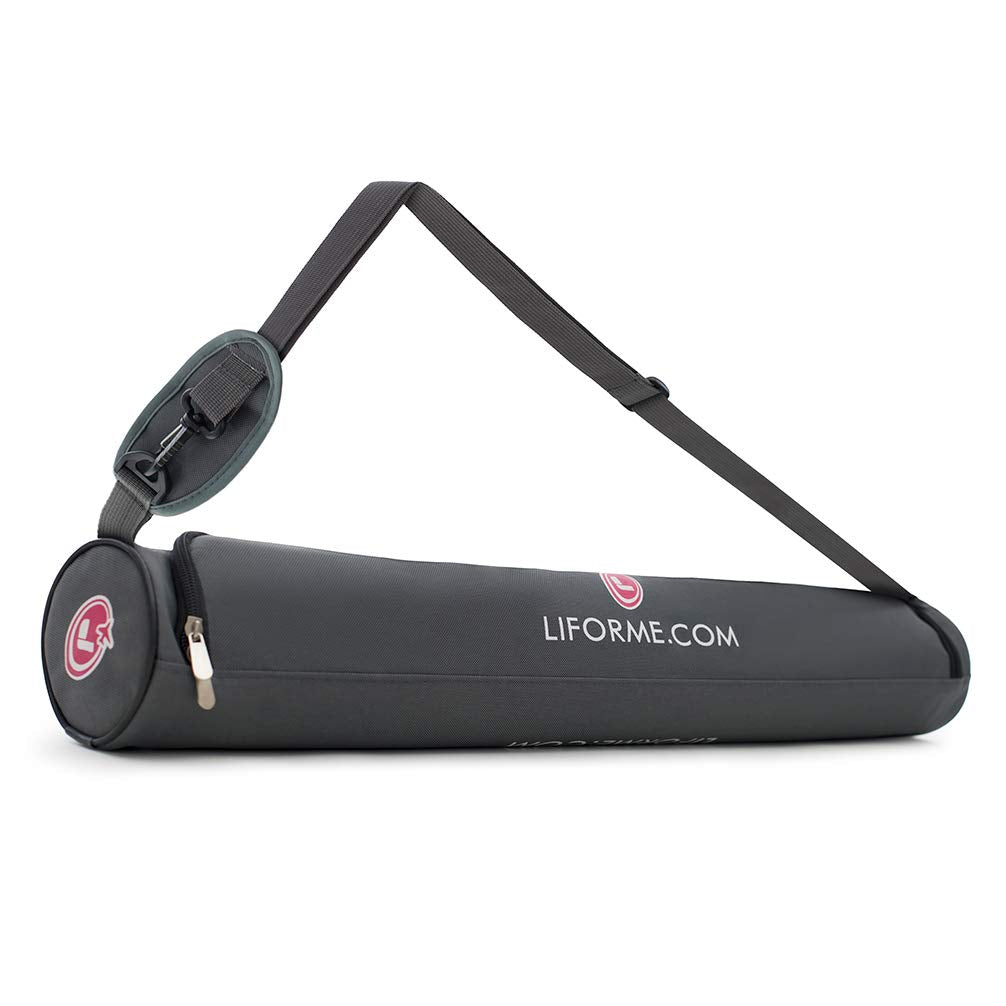 LIFORME Yogamatte - Die Weltweit Beste Umweltfreundliche, rutschfeste Yoga Matte Mit Dem Originalen Einzigartigen Ausrichtungsmarkierungssystem - Biologisch Abbaubare Matte - Purple