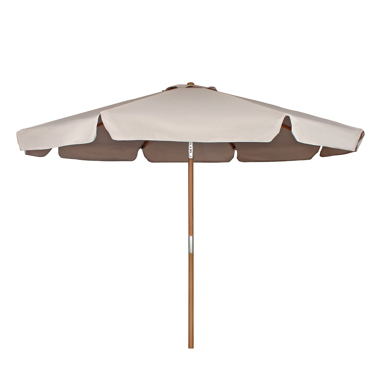 Sekey Sonnenschirm 300 cm Holz-Sonnenschirm Marktschirm Gartenschirm Terrassenschirm Rund UV50+