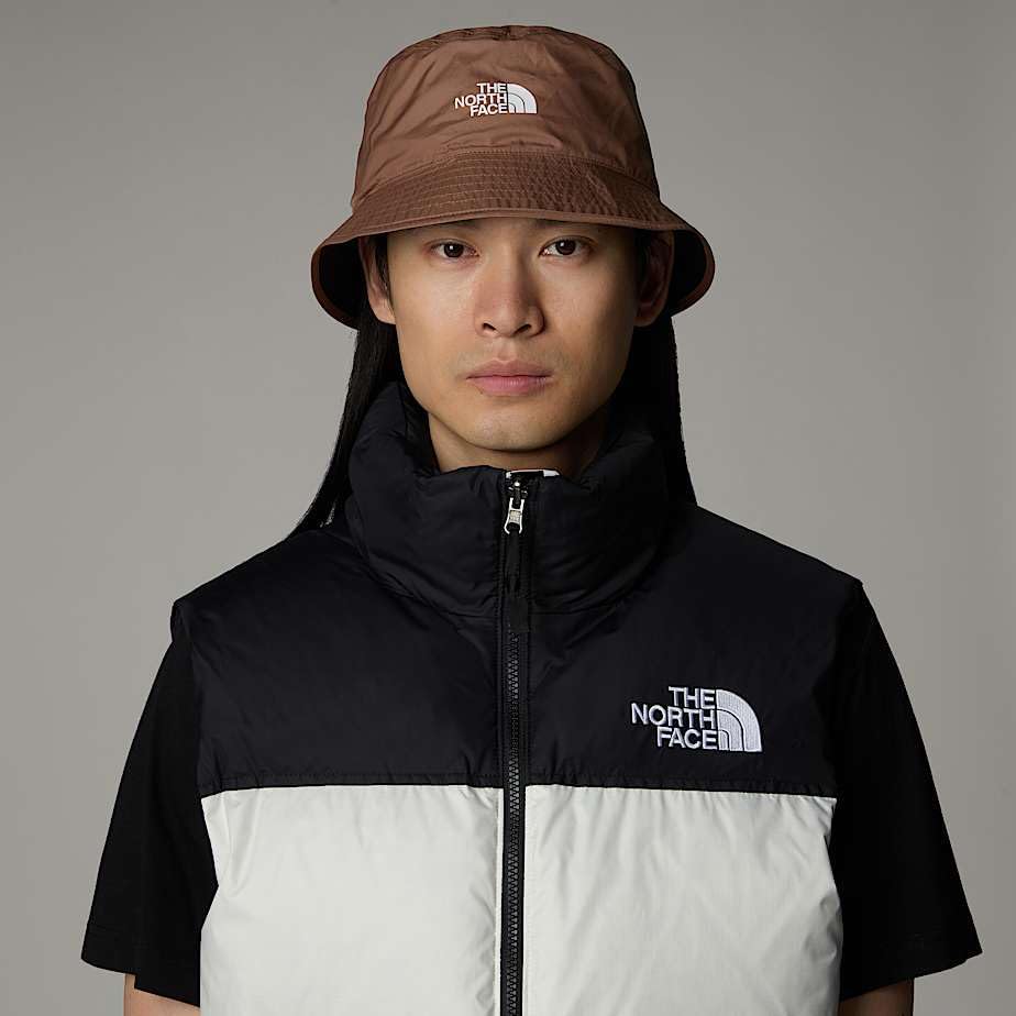 THE NORTH FACE NF00CGZ058W Sun STASH HAT Hat Herren Latte-TNF Black Größe LXL