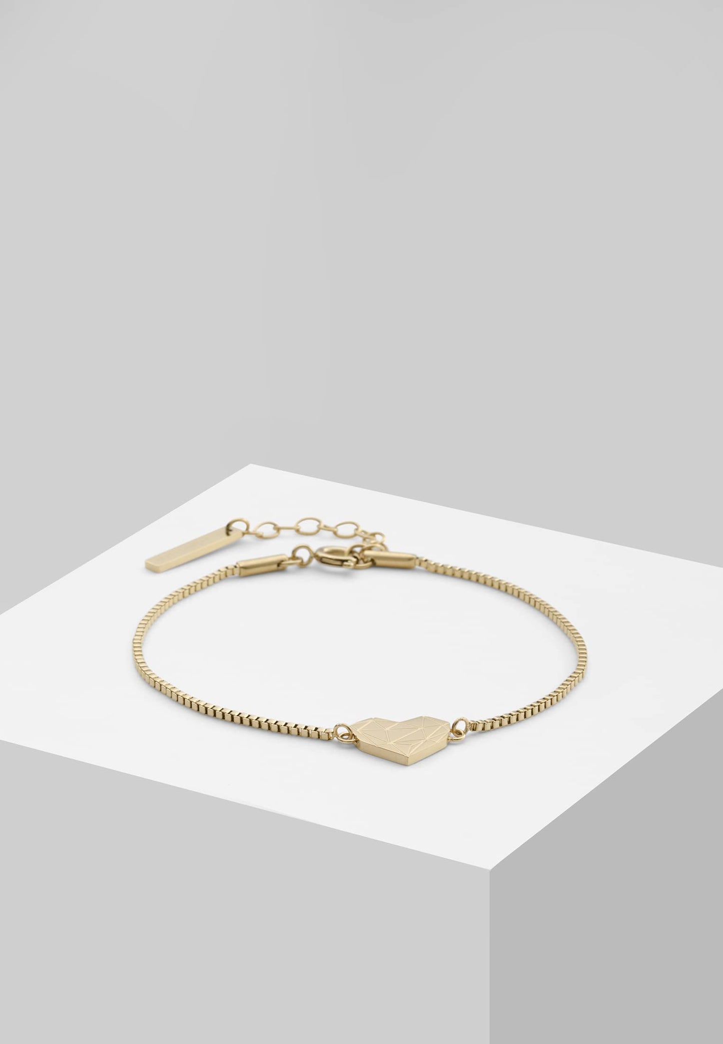Liebeskind Berlin Damen Armband Herz Edelstahl Silber 20 cm (gold)
