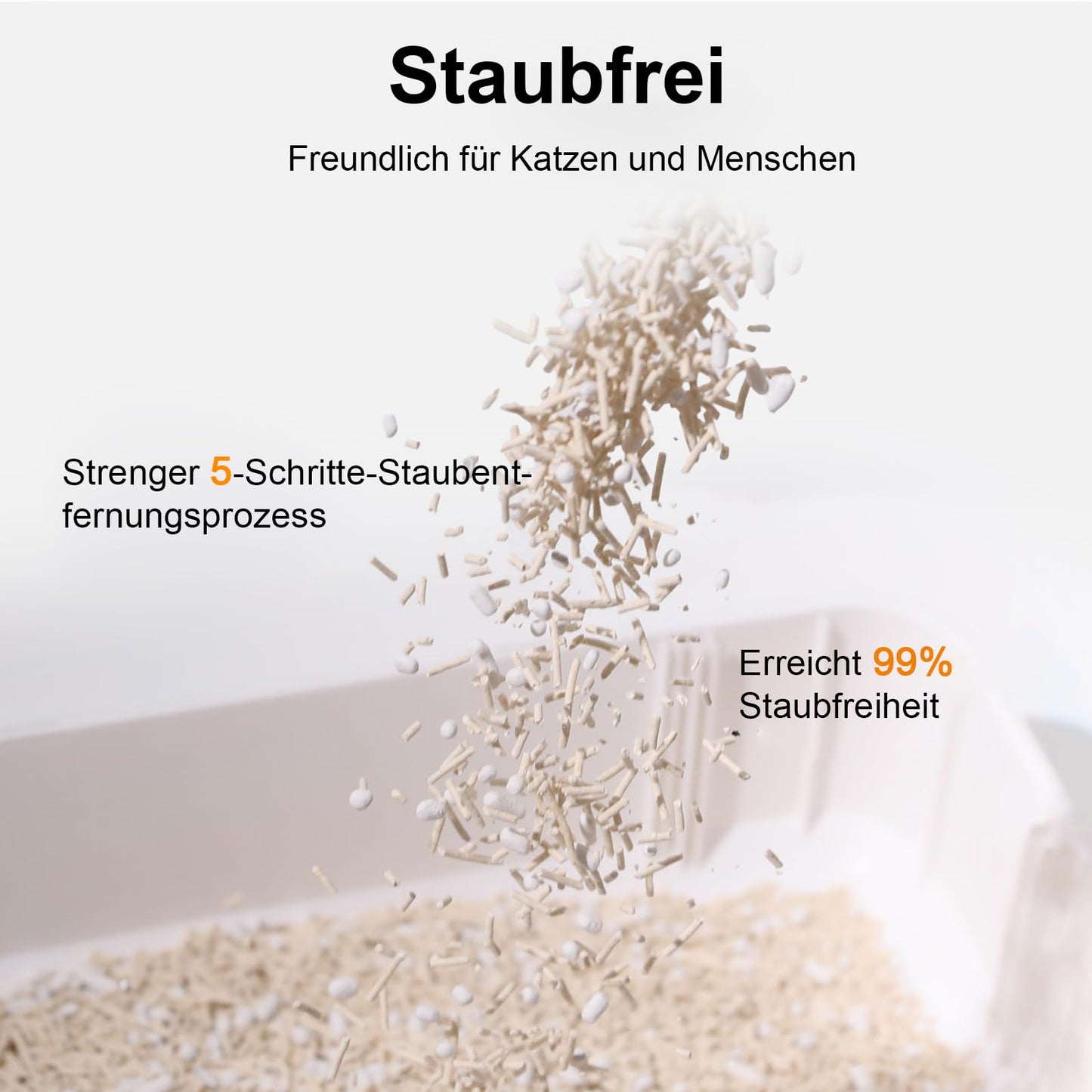 FUKUMARU Tofu Katzenstreu 10.8kg, schnell klumpendes Katzenstreu mit super saugfähigem Material, sofort absorbierend, staubfreies, geringe Spurenbildung, spült in der Toilette,Geruchskontrolle