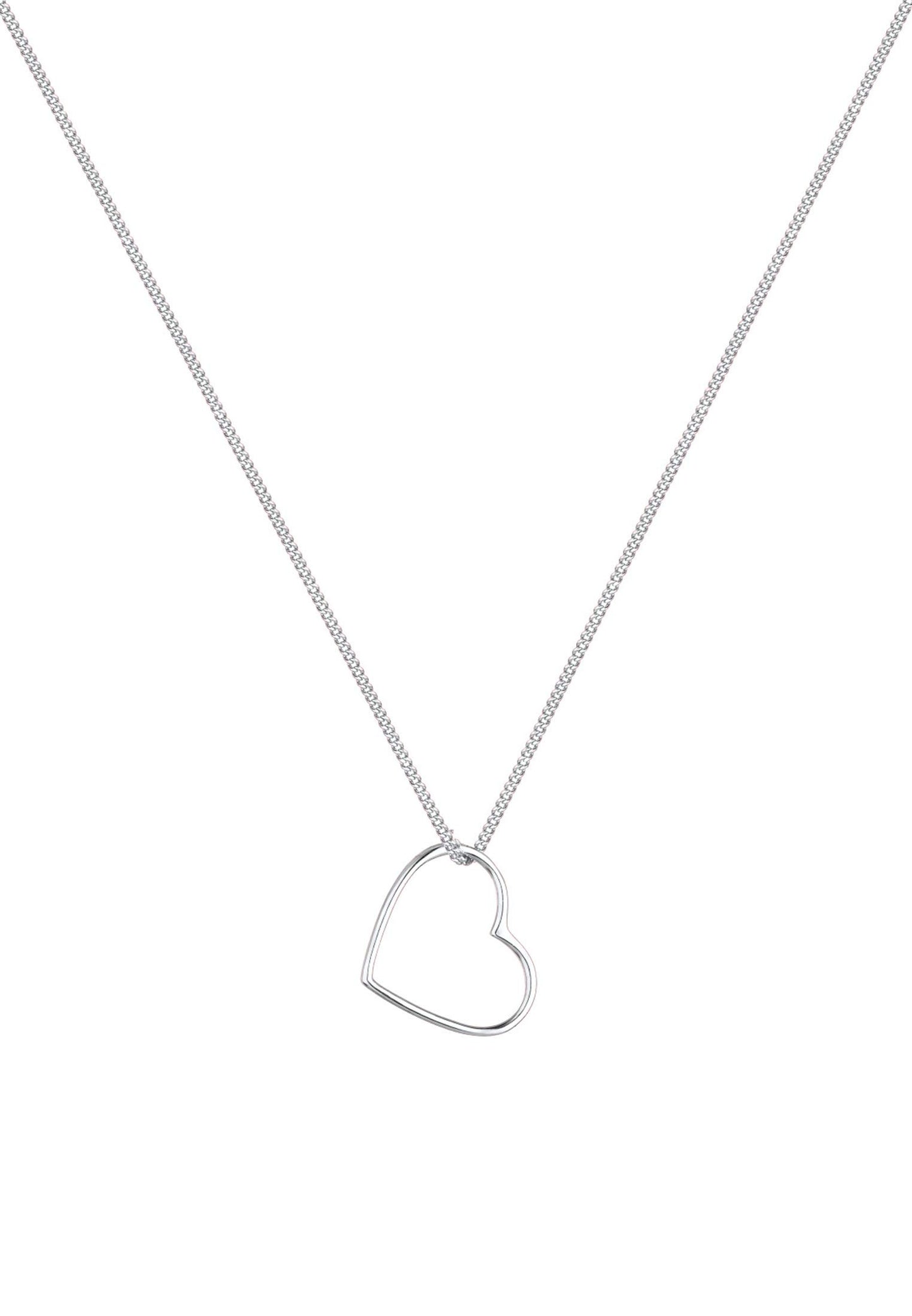 Elli Halskette Damen Herz Anhänger Basic in 925 Sterling Silber