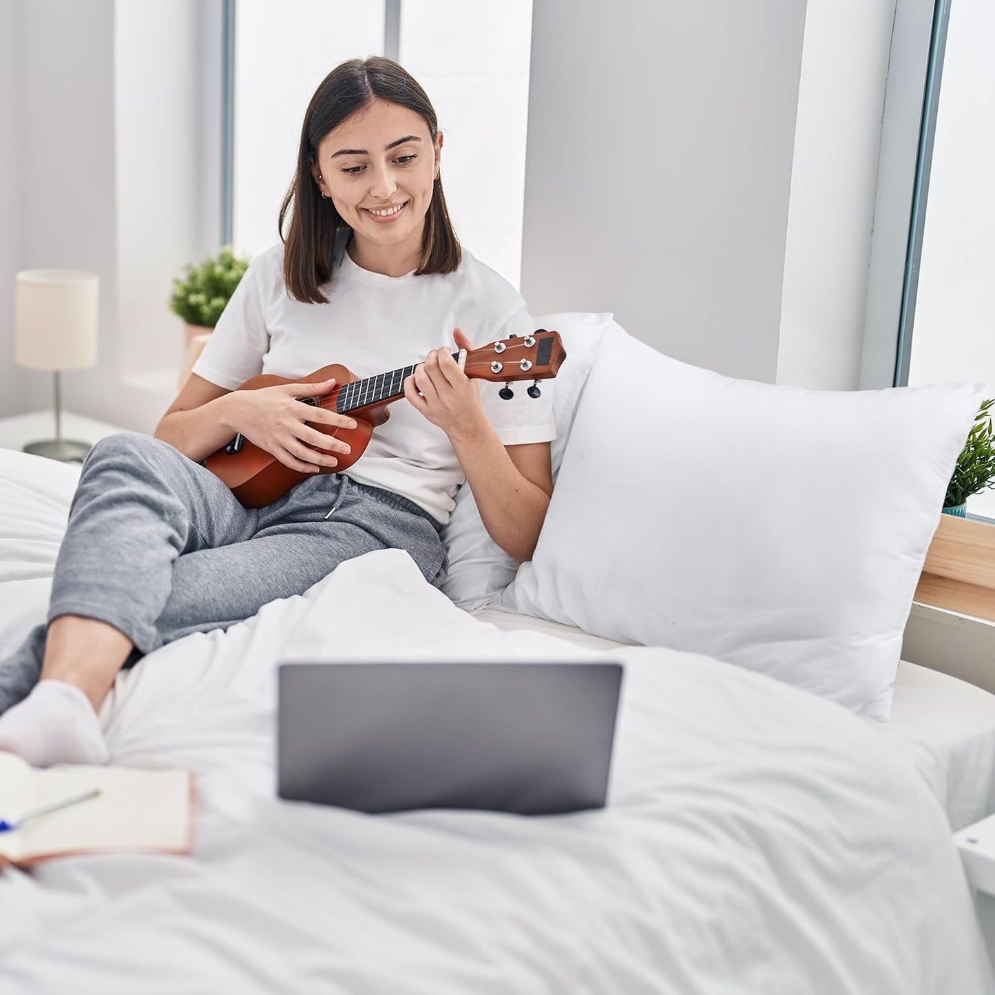 Utopia Bedding 2er Set Kissenfüllung 50 x 70 cm, Innenkissen Füllkissen Kopfkissen Sofakissen (Weiß)