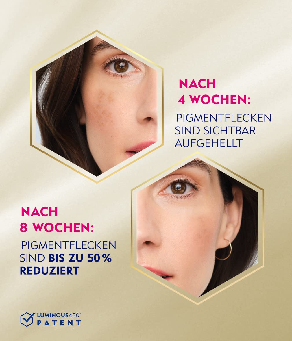 NIVEA Cellular LUMINOUS 630® Tagespflege Fluid und Intensiv-Serum Set, Anti-Pigmentflecken Pflegeset, inklusive Anti-Aging Tagespflege und Serum, Geschenkbox (1 x 40 ml, 1 x 30 ml)