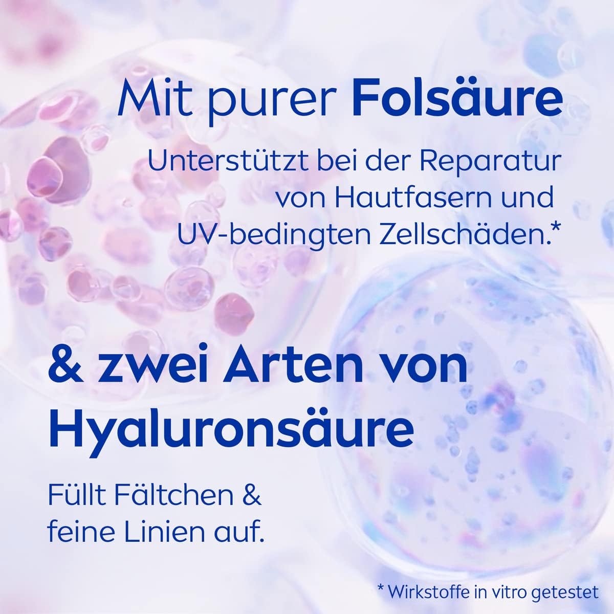NIVEA Cellular Expert Filler Konzentriertes Anti-Age Serum, effektive Gesichtspflege mit Hyaluron- und Folsäure, Hyaluron Serum für jünger aussehende Haut (40 ml)