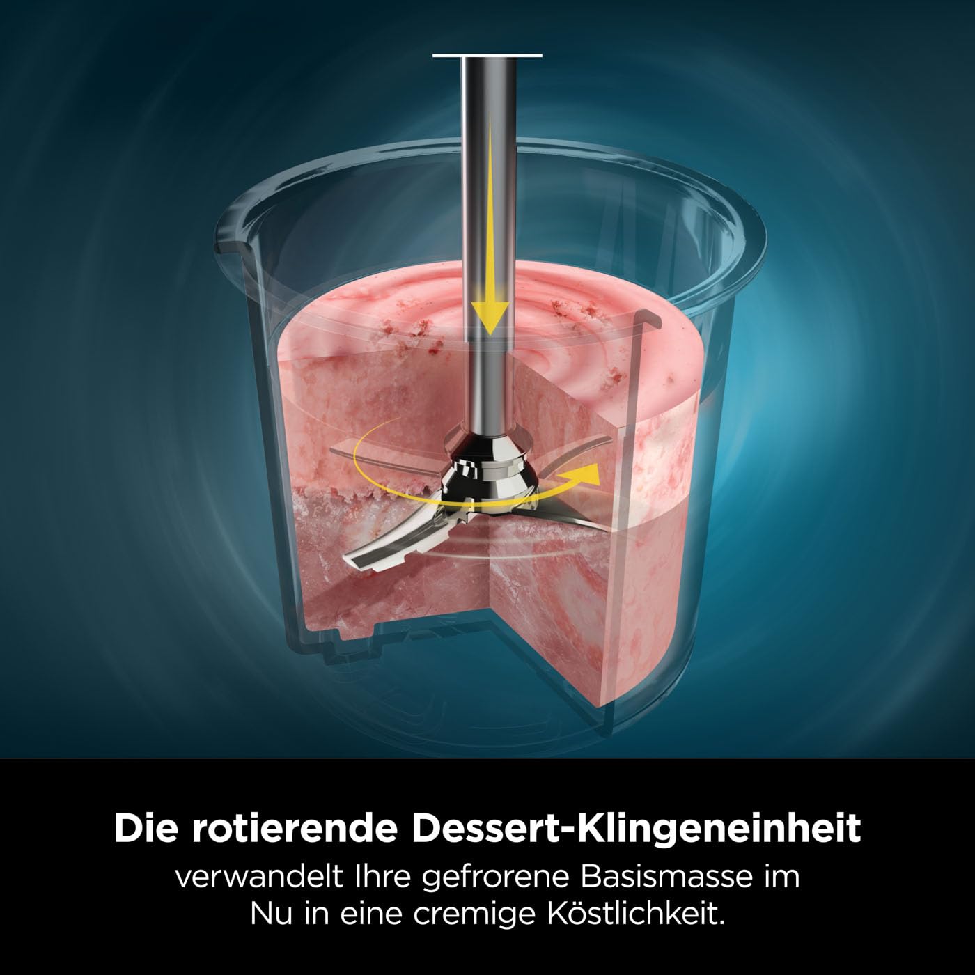 Ninja CREAMi Eismaschine & Frozen Dessert Maker mit 3 Behältern, 7 Programmen, macht Eiscreme, Gelato, Sorbet, Smoothie Bowl, Milchshakes und mehr, macht 1,4 L Eiscreme, Schwarz & Kupfer, NC300EUCP