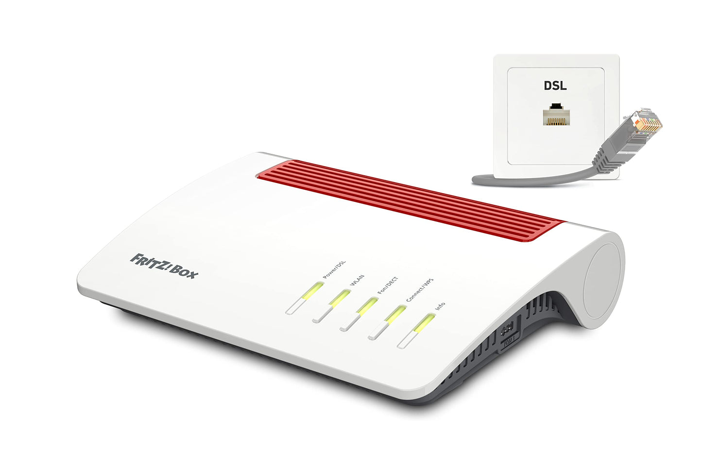 FRITZ!Box 7590 AX Exclusive Edition (Wi-Fi 6 DSL-Router 2.400 MBit/s (5GHz) & 1.200 MBit/s (2,4 GHz), inklusive SanDisk USB-Stick, WLAN Mesh, DECT-Basis, deutschsprachige Version)