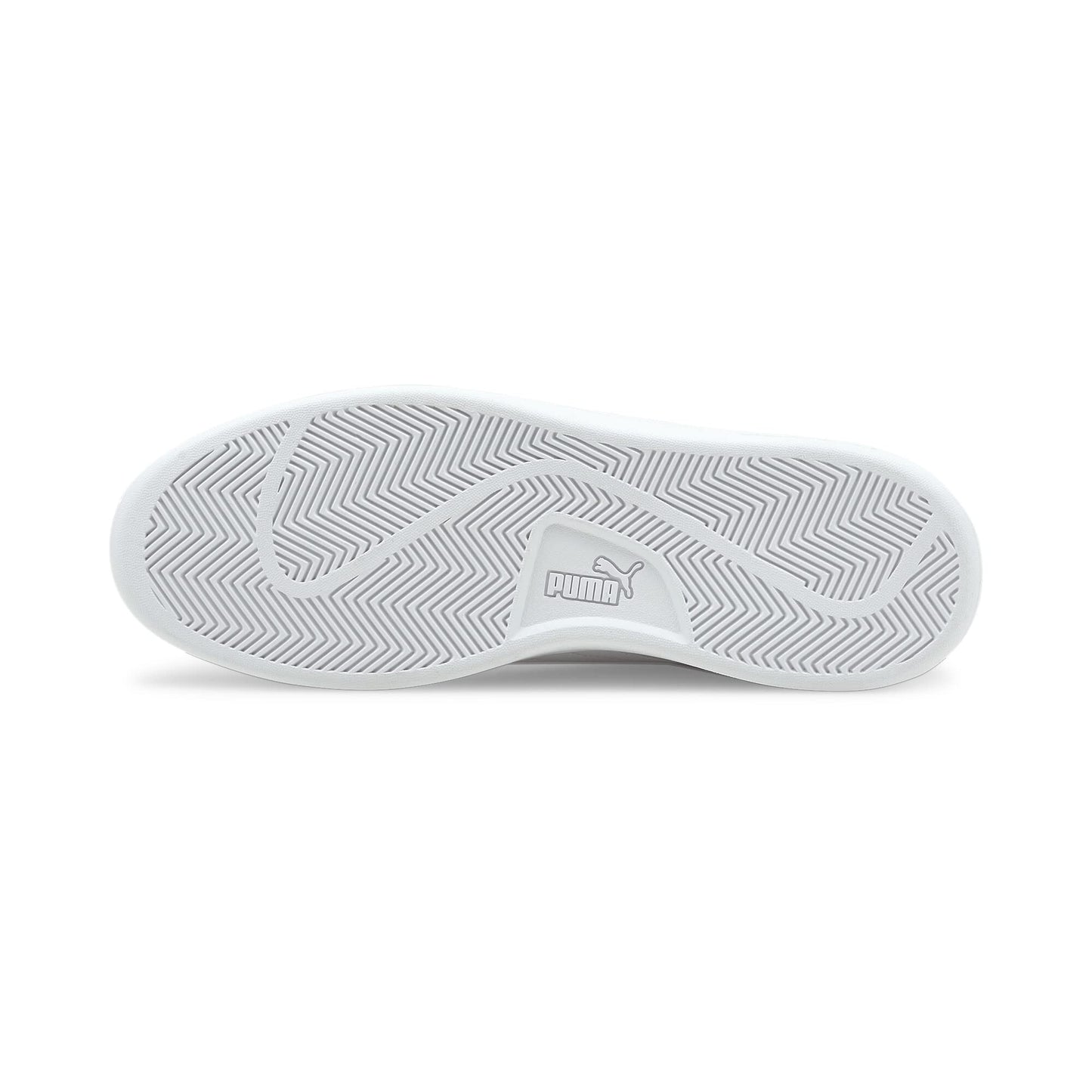 PUMA Unisex Puma Smash v2 L Low-Top, Puma White-Puma White-Peacoat-Puma Team Gold, 42 EU