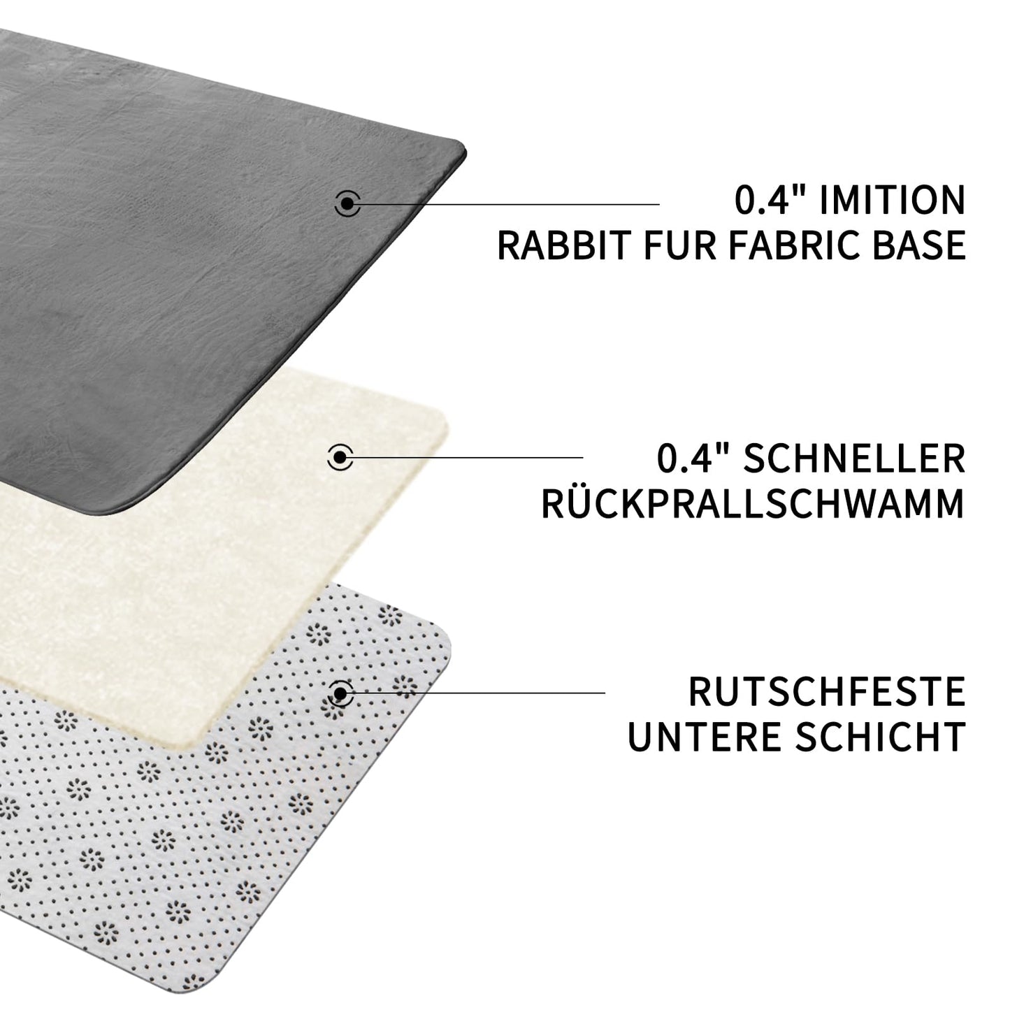Sour Lemon Weiche Teppich Wohnzimmer, Glatt Teppich aus Kaninchenfell Kurzflor rutschfest, Modern Anti-Rutsch Carpet für Schlafzimmer, Luxuriöse Raumdekoration, Flauschiger Teppichbereich 160x230cm