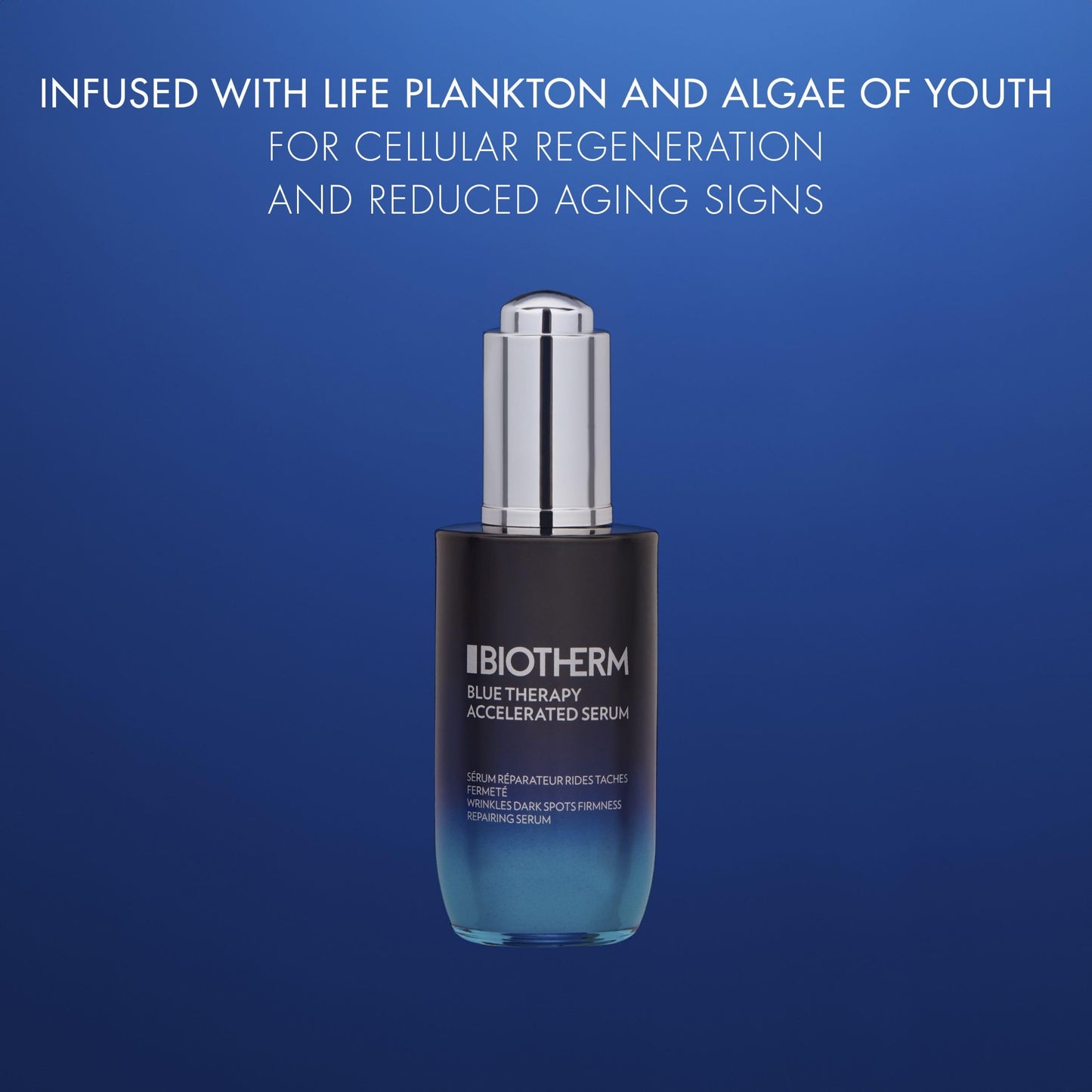 Biotherm Blue Therapy Accelerated Serum, glättendes Gesichtsserum für eine strahlende Haut, intensive Feuchtigkeitsversorgung, Tagespflege mit Anti Aging Effekt, 50 ml