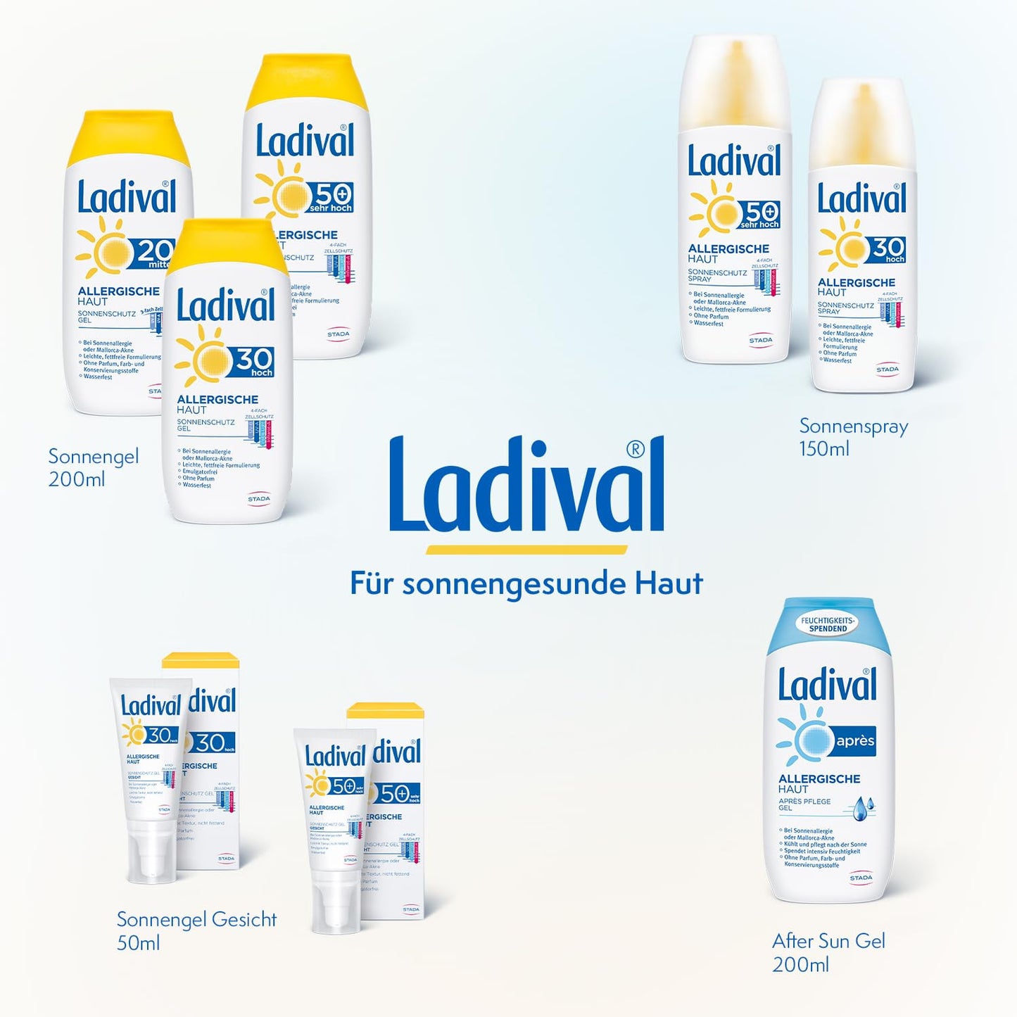 Ladival Sonnenschutz-Gel LSF 50+, 200ml – Für allergische Haut