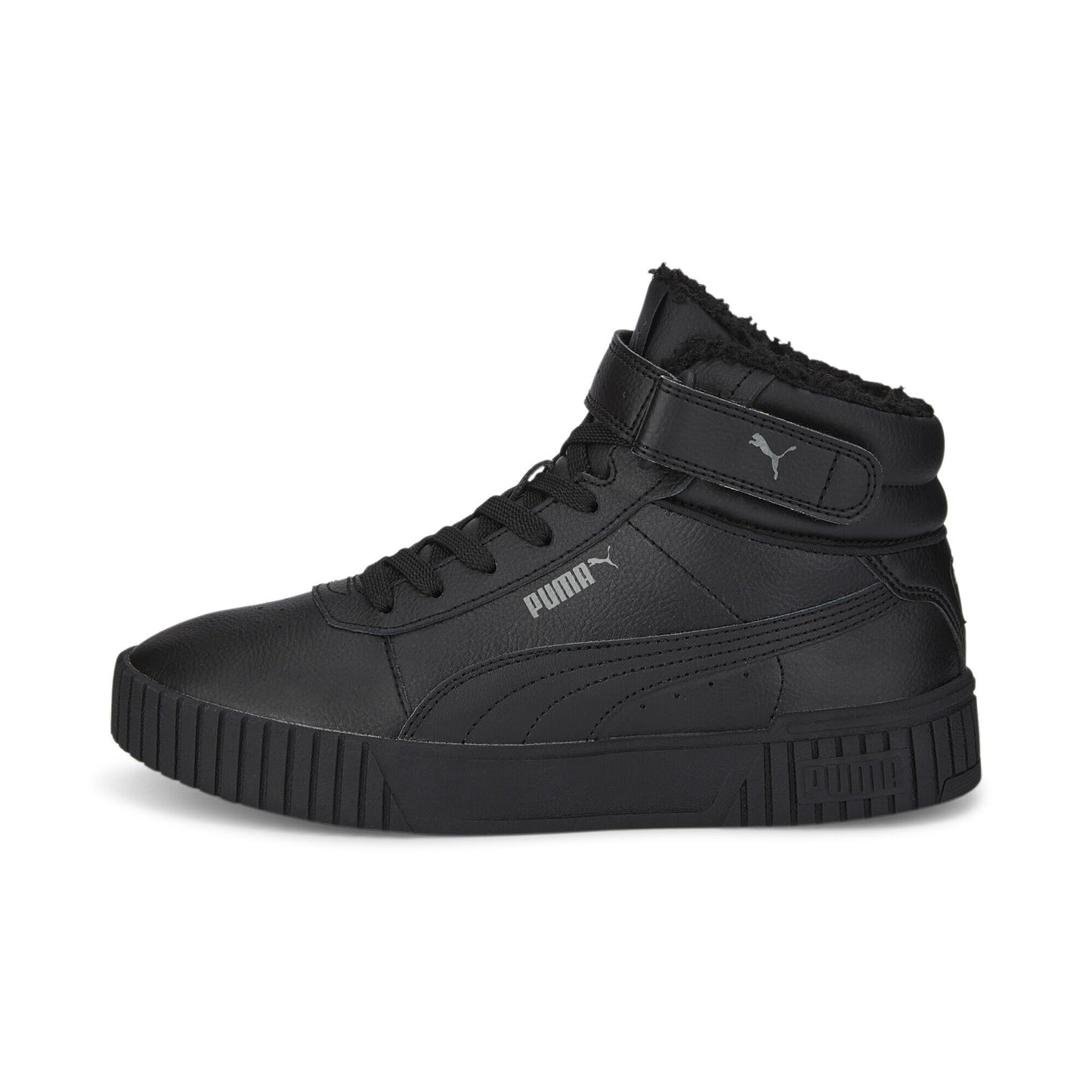 PUMA Unisex Kinder Carina 2.0 Mid Wtr Sneaker, Puma Black Puma Black Dark Shadow, 39 EU