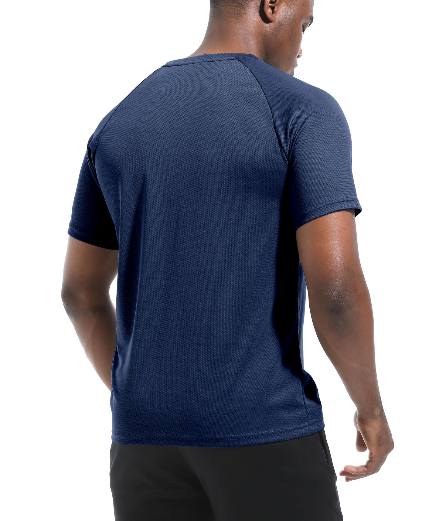 5er Pack Sport Tshirts Herren, Laufshirt Kurzarm T-Shirts Schnelltrocknend Atmungsaktiv Funktionsshirt Mesh Sport Shirt Männer Sportshirt Herren Kurzarm Fitnessshirt Trainingsshirt für Männer 5P04-M