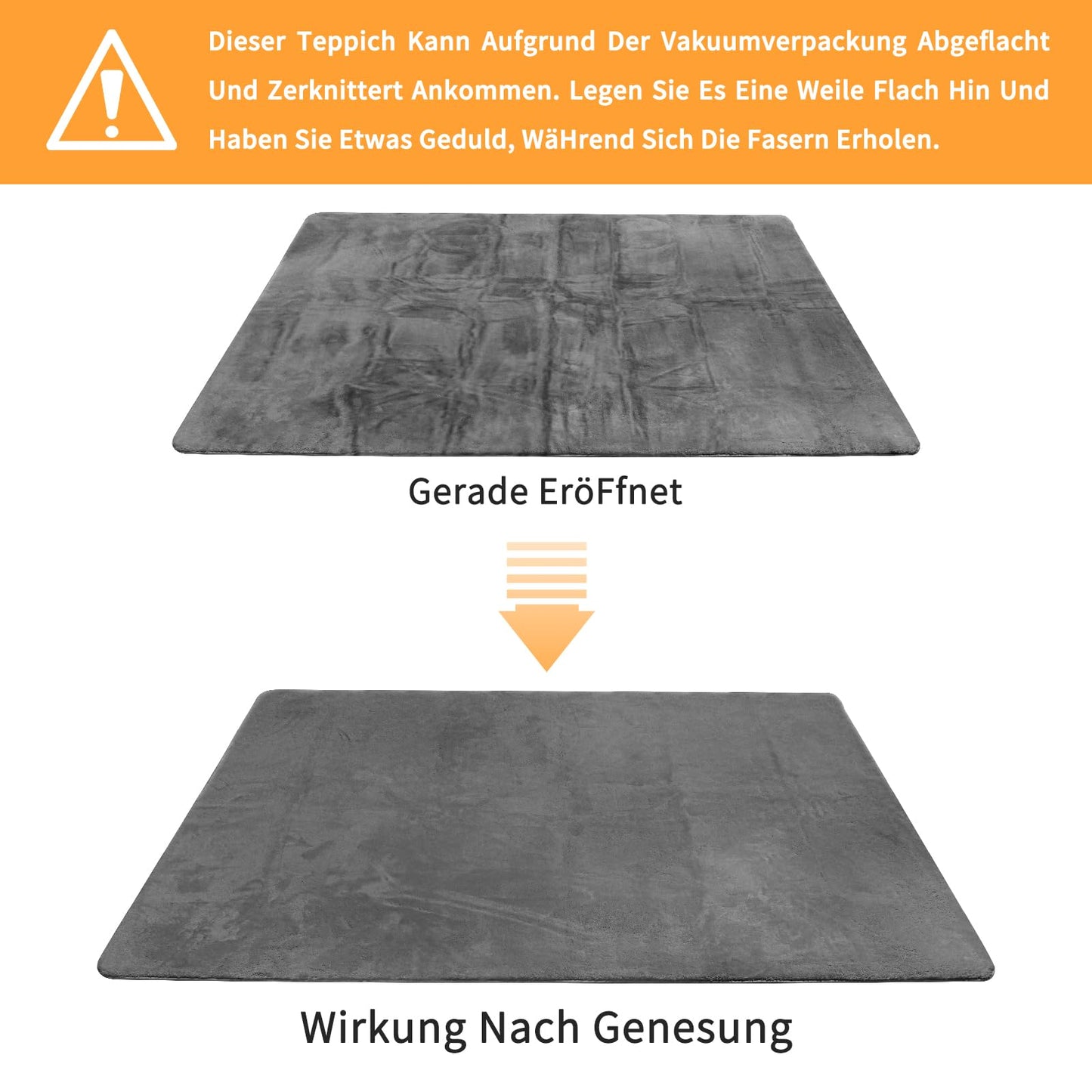Sour Lemon Weiche Teppich Wohnzimmer, Glatt Teppich aus Kaninchenfell Kurzflor rutschfest, Modern Anti-Rutsch Carpet für Schlafzimmer, Luxuriöse Raumdekoration, Flauschiger Teppichbereich 160x230cm