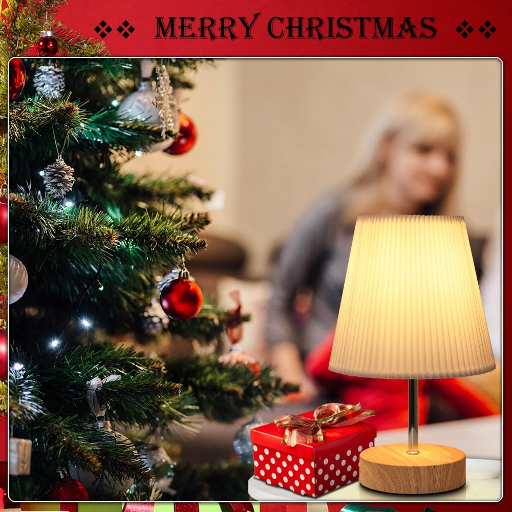 Nachttischlampe Touch Dimmbar, HSLighting Tischlampe Touch Dimmbare Glühbirne 3 Helligkeitsstufen Einstellbar Schreibtischlampe Minimalistische Tischleuchte für Nachttisch Schlafzimmer Lesen Wohnzimme
