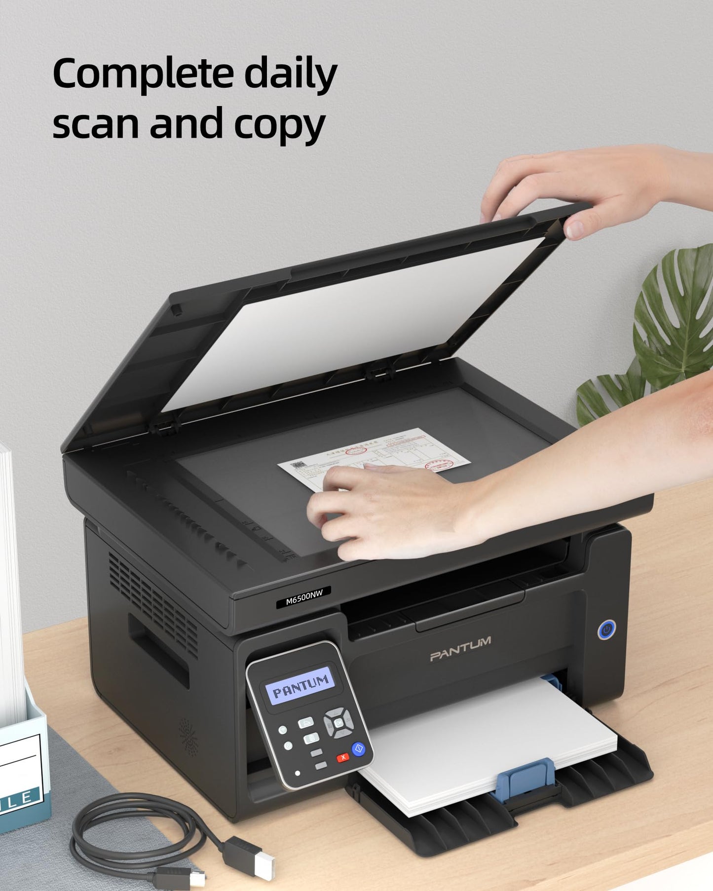 PANTUM M6500NW Laserdrucker Multifunktionsgerät mit Scanner und Kopierer,Drucker WLAN, Schwarz Weiss, Airprint, A4