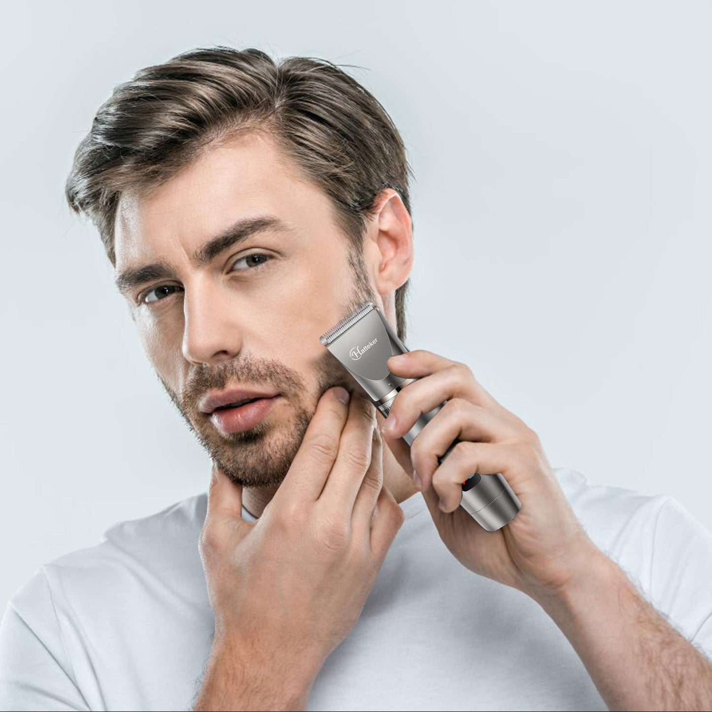 Hatteker Haarschneidemaschine Profi Haarschneider Herren Haartrimmer Bartschneider Barttrimmer Präzisionstrimmer Langhaarschneider Wasserdicht 3 In 1