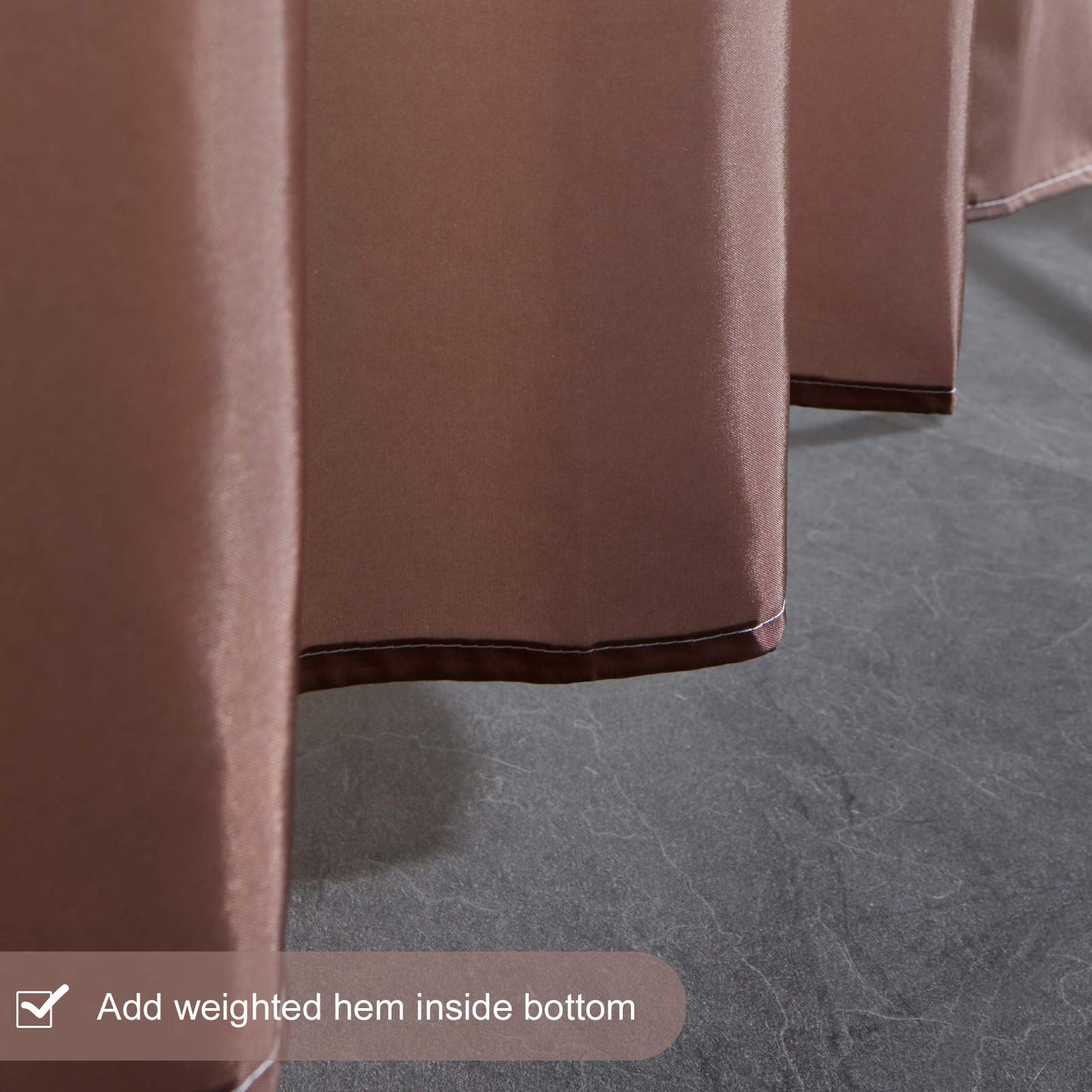 Furlinic Duschvorhang 180x200cm Textile Vorhänge aus Stoff Wasserdicht Anti-schimmel Waschbar Badezimmer Vorhang für Bad in Badewanne Weiß nach Taupe mit 12 Duschringe.