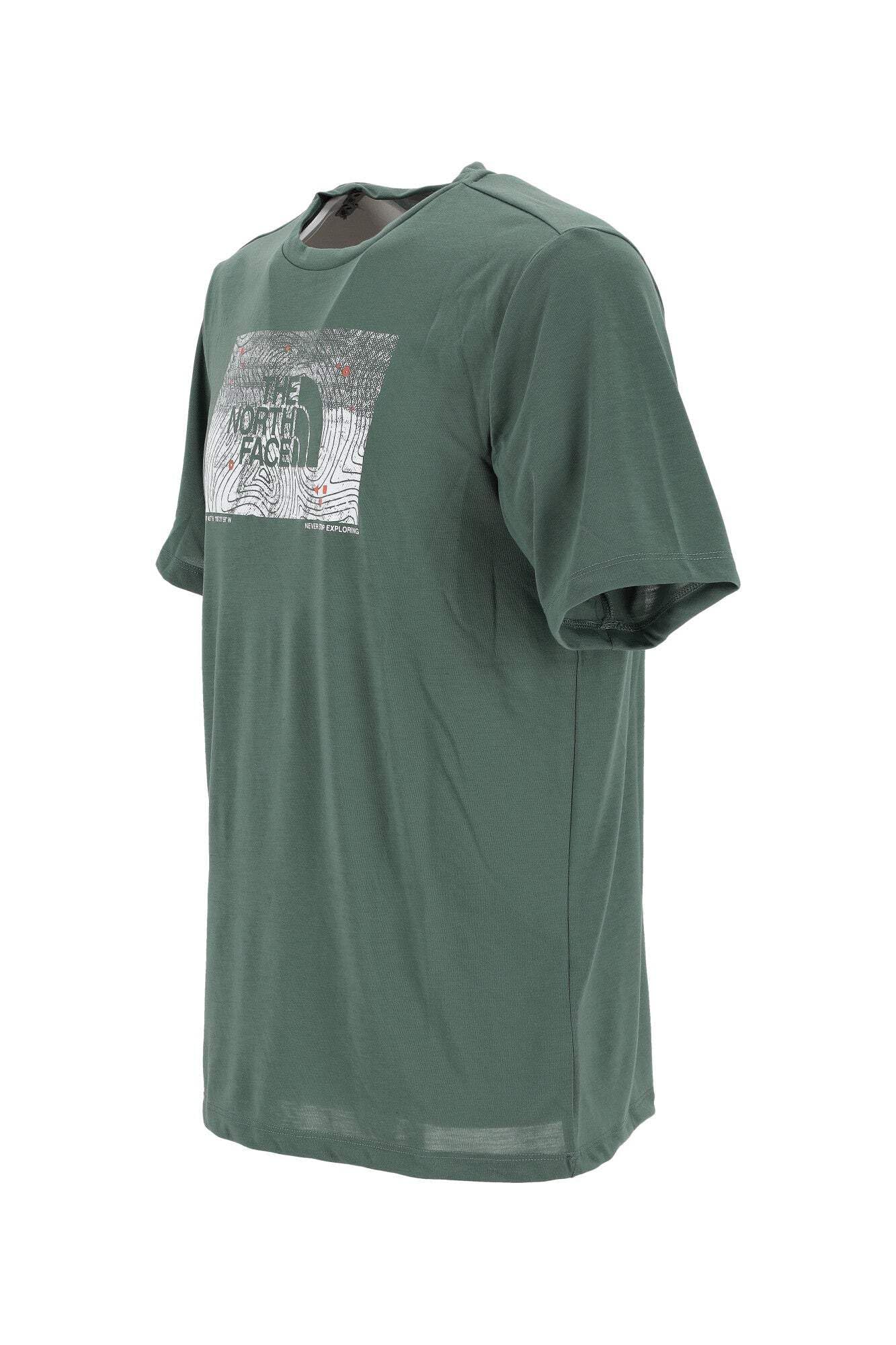 THE NORTH FACE NF0A8BQVHCH M Foundation Abstract Graphic Tee T-Shirt Herren Duck Green Größe XL