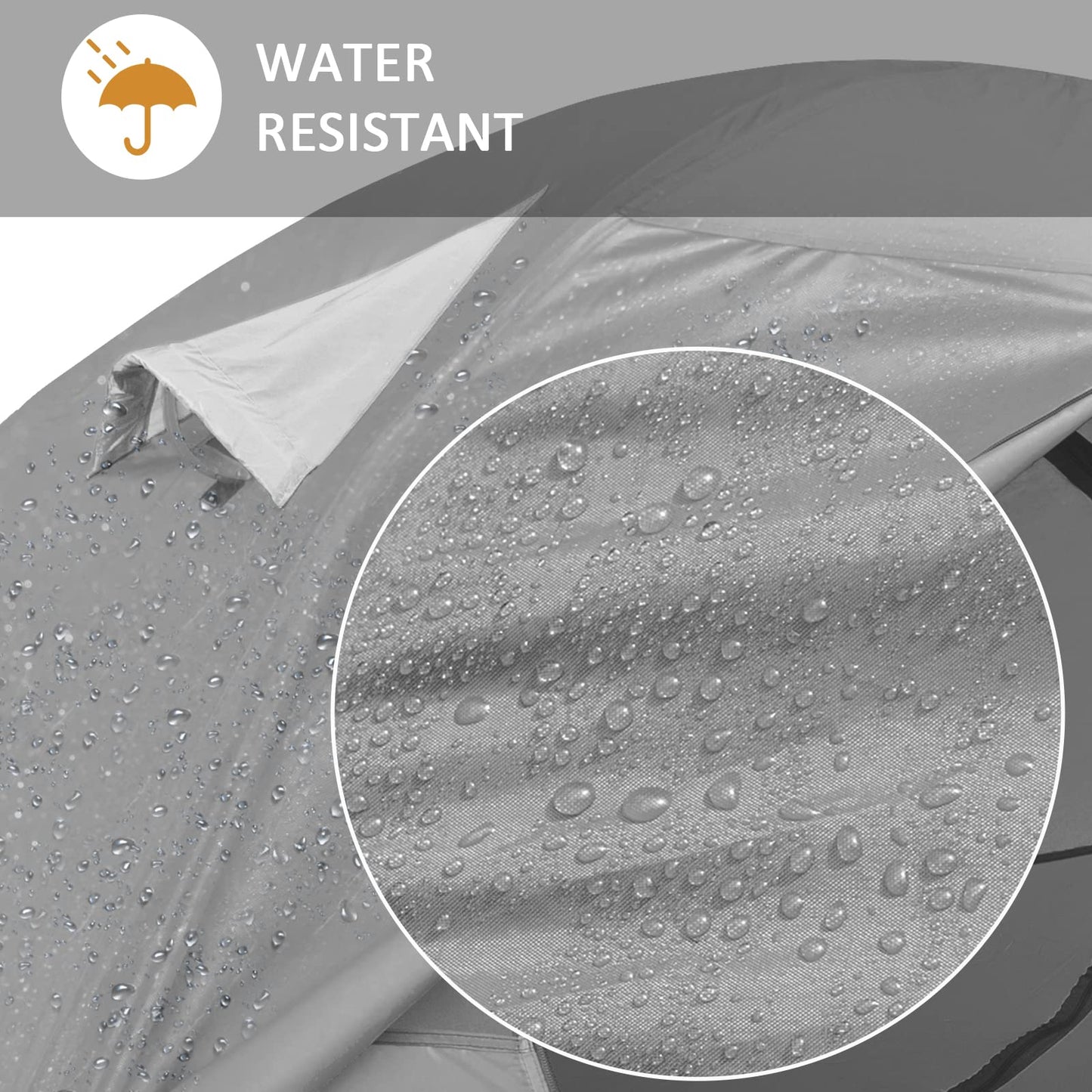 Bessport Zelt 1 & 2 & 4 Personen Ultraleichte, 3-4 Saison Wasserdicht & Winddicht Kuppelzelt, Kleine Packungsgröße, Geeignet für Erwachsene, Wandern, Camping, Outdoor (1 Person- Grau)