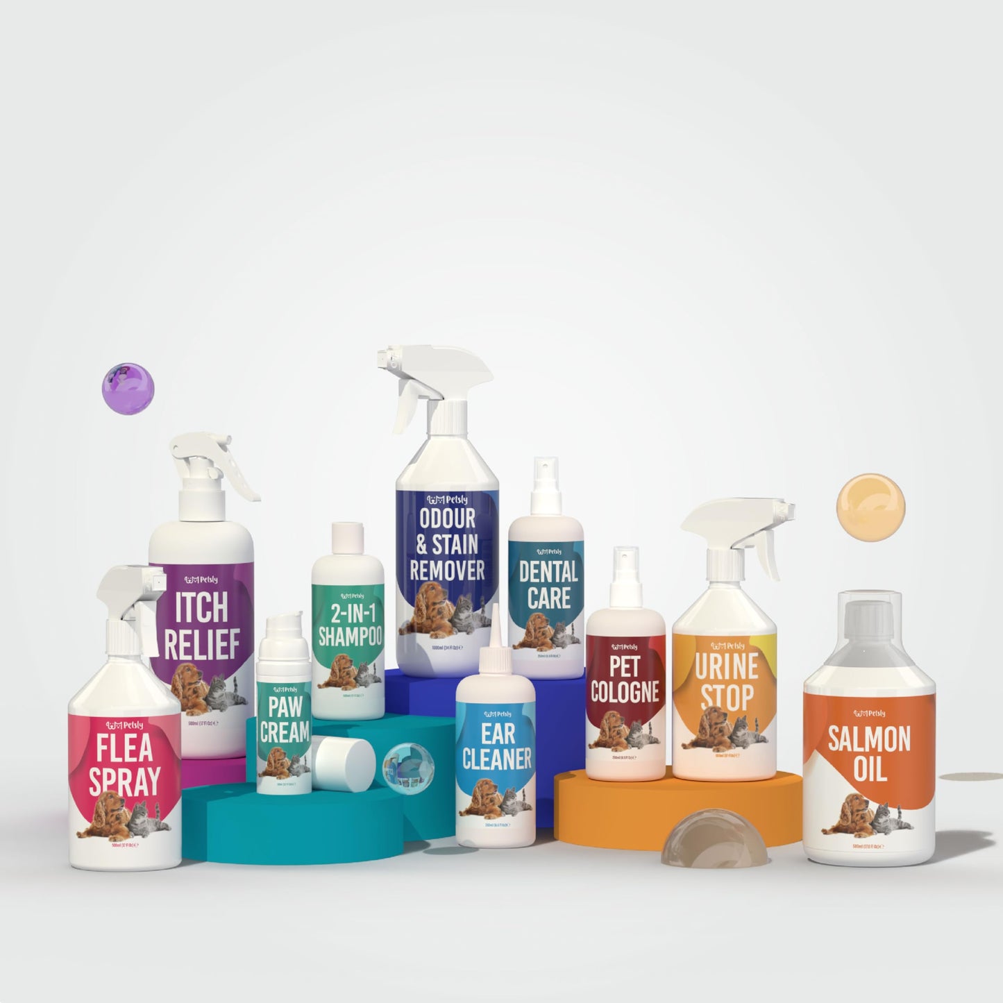 Petsly® Mildes Hunde & Katzenabwehrspray - 500ml - Nicht färbend - Hundeschreck gegen Urinieren - Katzen Schreck Spray auch als Kratz & Knabberschutz - Hundeabwehrspray Innen- und Außenanwendung