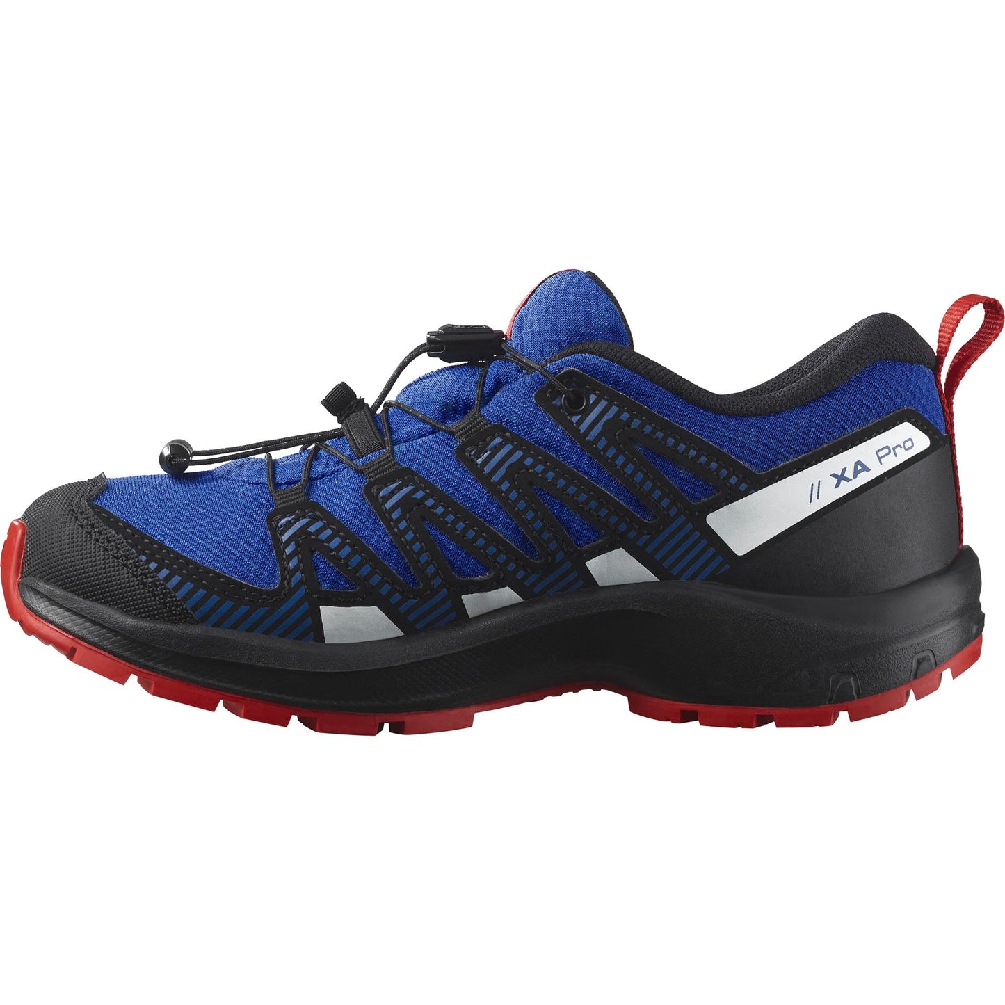 Salomon XA Pro V8 Climasalomon wasserdichte Unisex Kinder-Multisportschuhe, Outdoor-bereit, Grip in jedem Gelände, Sportlicher Look, Lapis Blue, 37