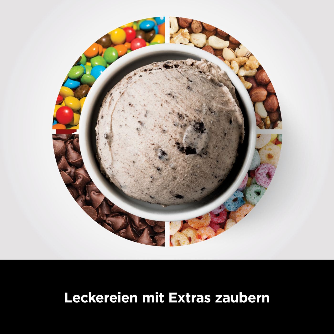 Ninja CREAMi Eismaschine & Frozen Dessert Maker mit 3 Behältern, 7 Programmen, macht Eiscreme, Gelato, Sorbet, Smoothie Bowl, Milchshakes und mehr, macht 1,4 L Eiscreme, Schwarz & Kupfer, NC300EUCP