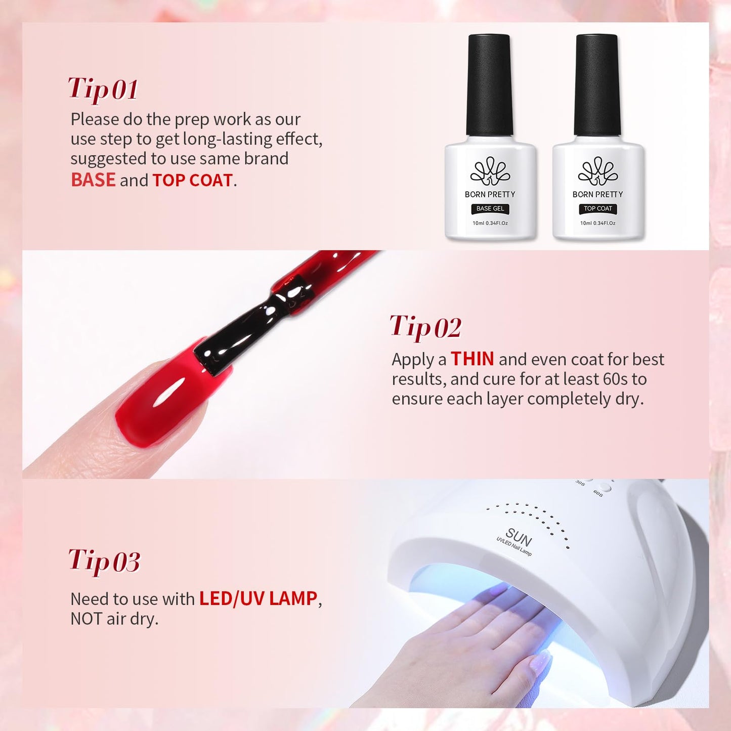 Born Pretty UV Nagellack Milky Jelly Milchig Burgunderrot 15ml - Gel Nagellack UV Transparentes Weinrot Transparent Natur UV LED Soak off Manicure Gel Lacquer Varnish