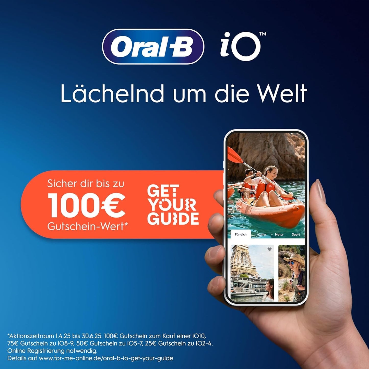 Oral-B iO Series 6 Plus Edition Elektrische Zahnbürste/Electric Toothbrush, PLUS 3 Aufsteckbürsten, 5 Putzmodi für Zahnpflege, Reiseetui, Designed by Braun, Grey Opal