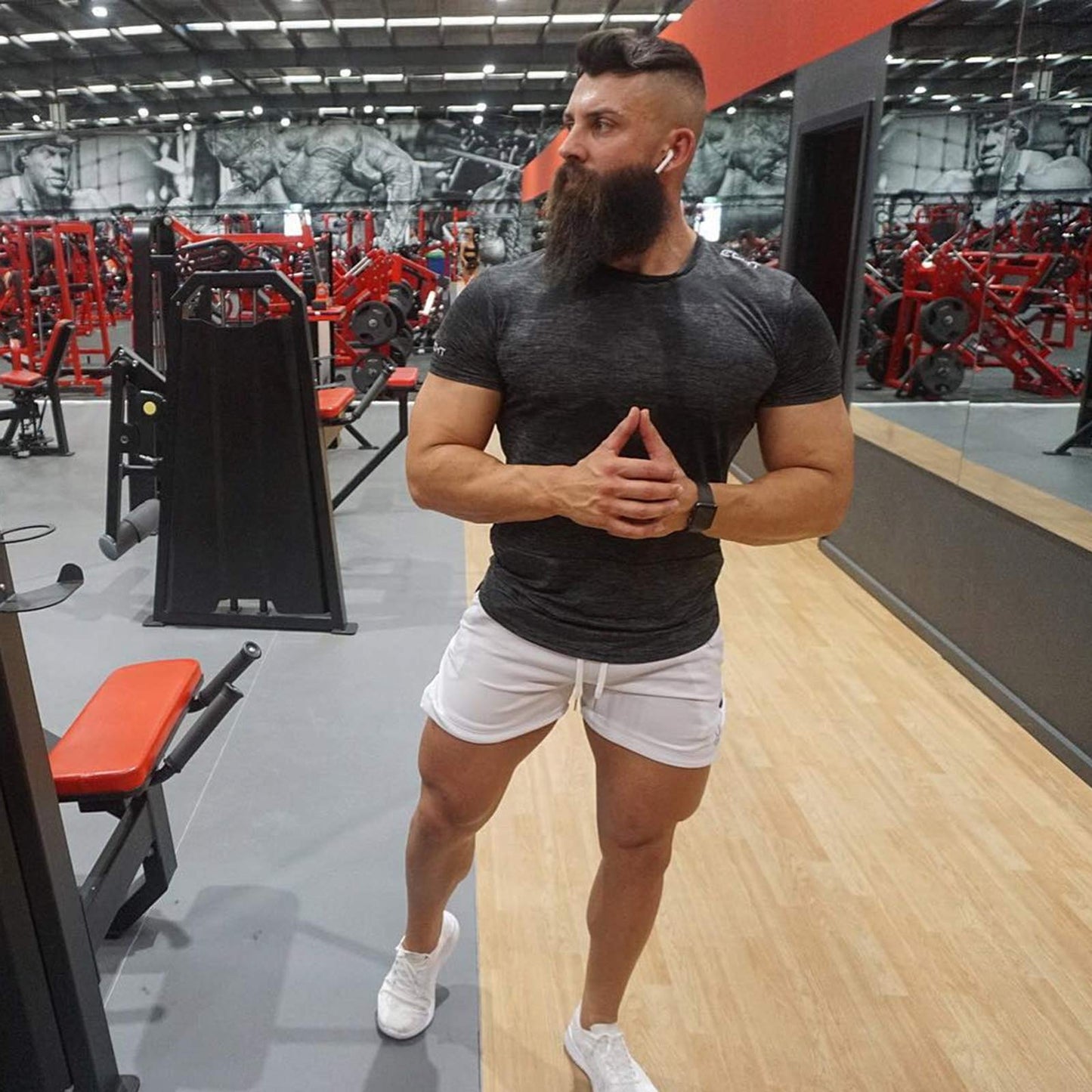 Superora Herren Shorts Sport Hosen Laufshorts Trainingshose Fitness Training Outdoor Sporthose mit Tasch