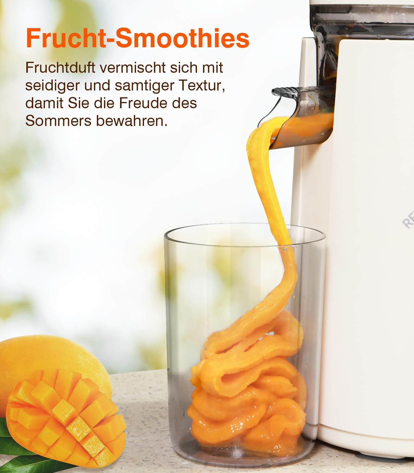 Zasmira Entsafter, Entsafter Slow Juicer mit hohem Drehmoment und 120MM-Einfüllschacht, Kein Vorschneiden entsafter für gemüse und obst, 99,6 % Saftreinheit, 1,5L, REV-Modus, einfacher zu reinigen