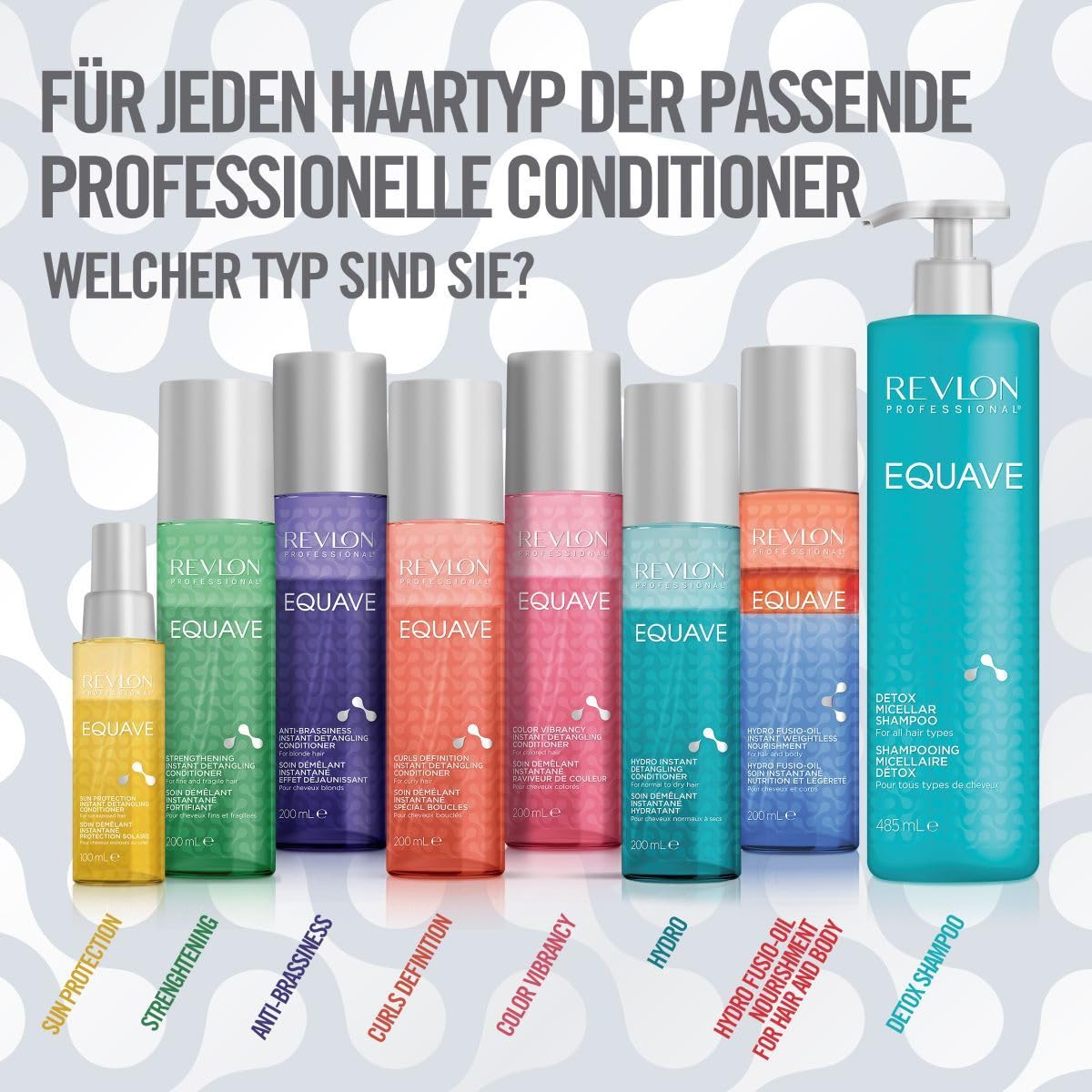 REVLON PROFESSIONAL EQUAVE Anti-Brassiness Instant Detangling Conditioner, 200 ml, entwirrender Leave in Sprühconditioner für blondes, weißes & blondiertes Haar, 2-Phasen Haarpflege mit Hitzeschutz