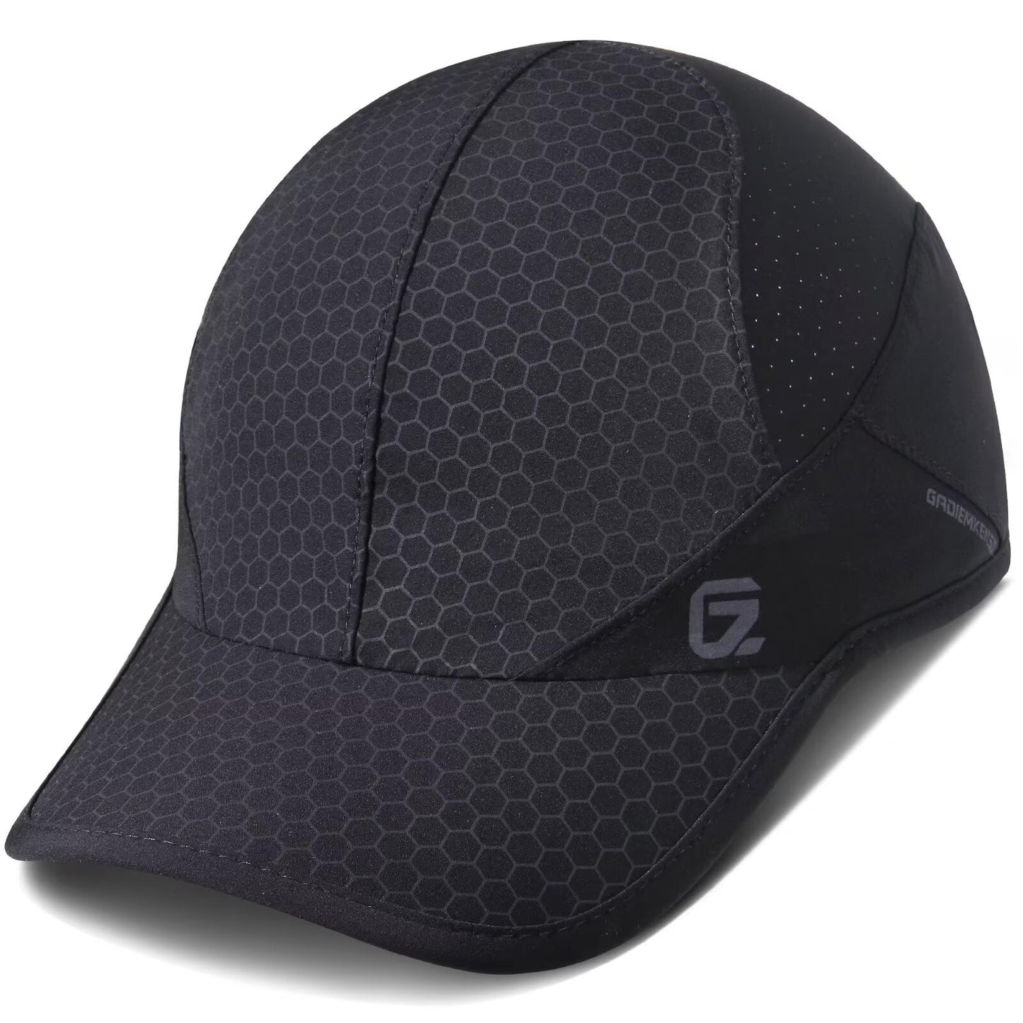 Sport Cap,Soft Brim Lightweight Waterproof Running Hat Breathable Baseball Cap Quick Dry Sport Caps Cooling Portable Sun Hats for Men Performance Cloth Workouts and Outdoor Activities Black