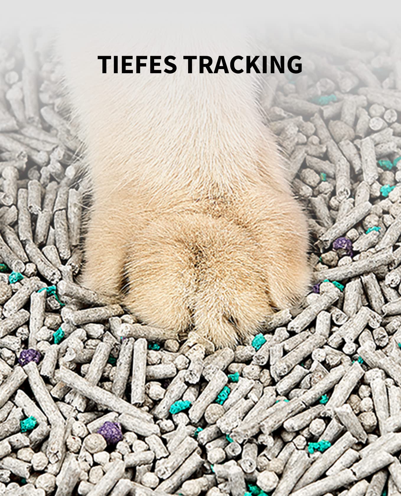 PETKIT 5 in 1 Gemischtes Katzenstreu, Spülbar, Geruchsfrei, Aktivkohle, Extrem Saugfähig und Schnell Trocknend Tofu-Katzenstreu(Zwei Taschen)